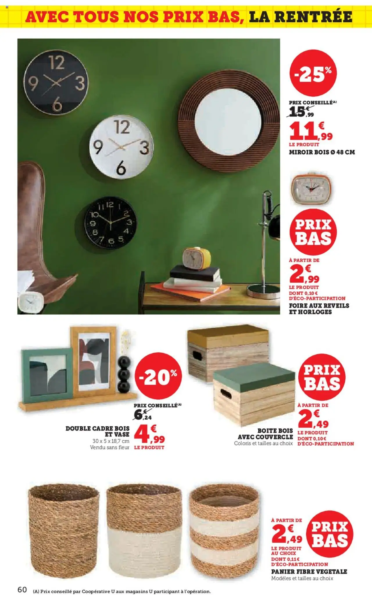  | Page: 60 | Produits: Panier, Miroir, Vase, Cadre