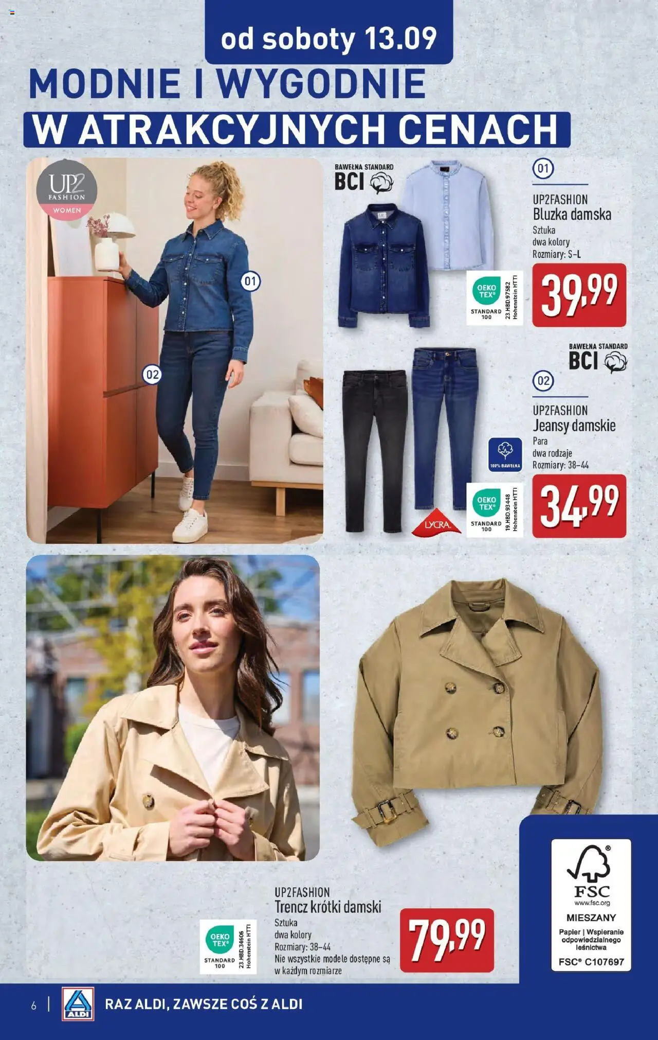 Aldi Gazetka - Od soboty od 13.09.2025 | Strona: 6 | Produkty: Bluzka