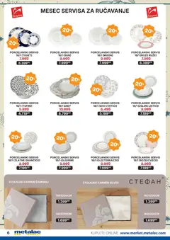 Metalac Market katalog - pregled Metalac Market kataloga - važi od 01.12.2025 | Strana: 6 | Proizvode: Stolnjak, Ruze