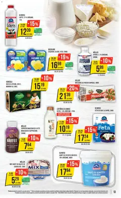 Ofertele Mega Image valabile de la 12.02.2026 | Pagină: 13 | Produse: Light Kedi Konservesi, Mozzarella, Iaurt, Ouă