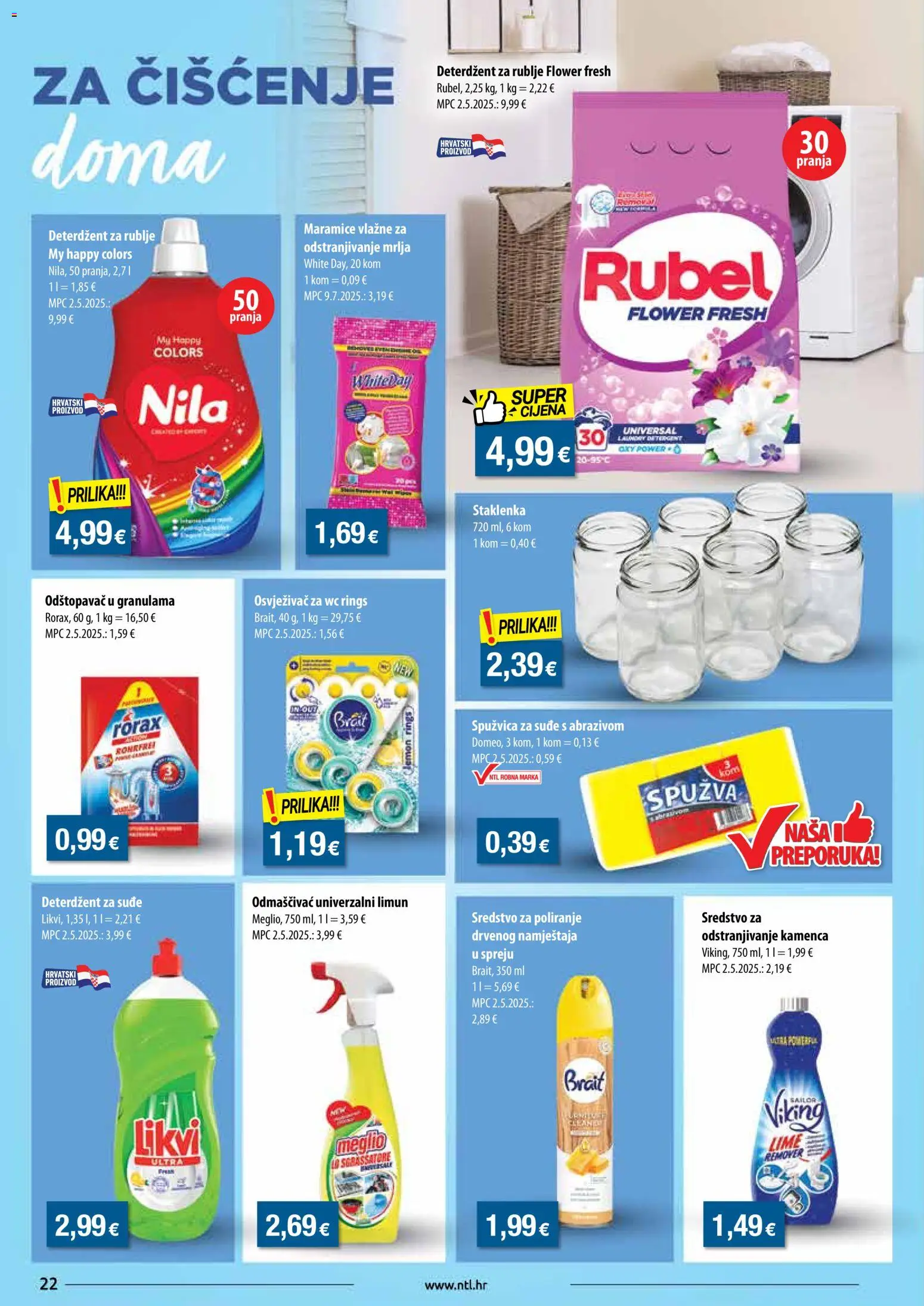 NTL katalog | vrijedi od 22.10.2025 | Stranica: 22 | Proizvodi: Spužva, Deterdžent, Limun, Nila