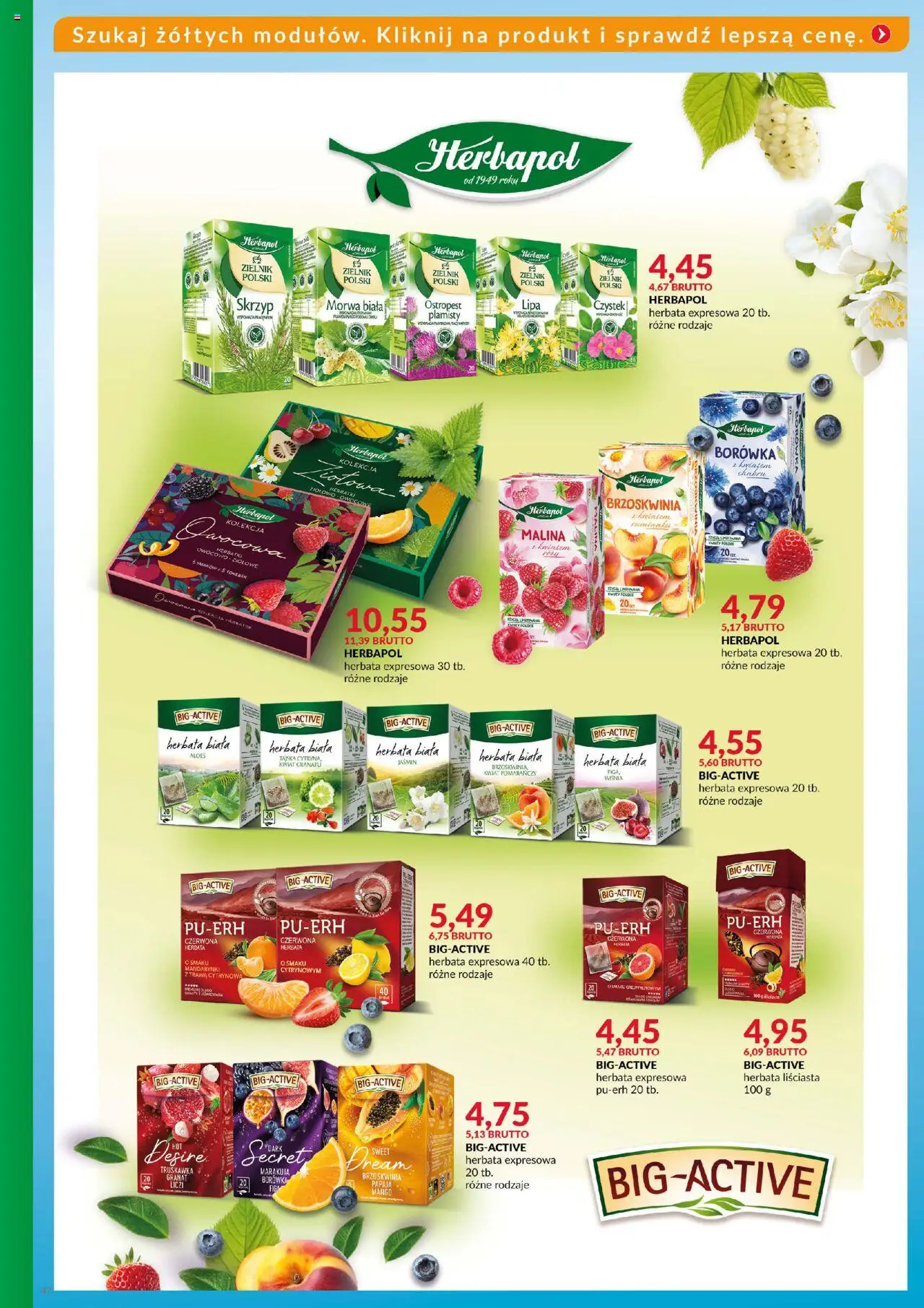 Eurocash Gazetka - Katalog Artykułów Spożywczych od 27.07.2025 | Strona: 47 | Produkty: Brzoskwinia, Malina, Mandarynki, Herbata czerwona