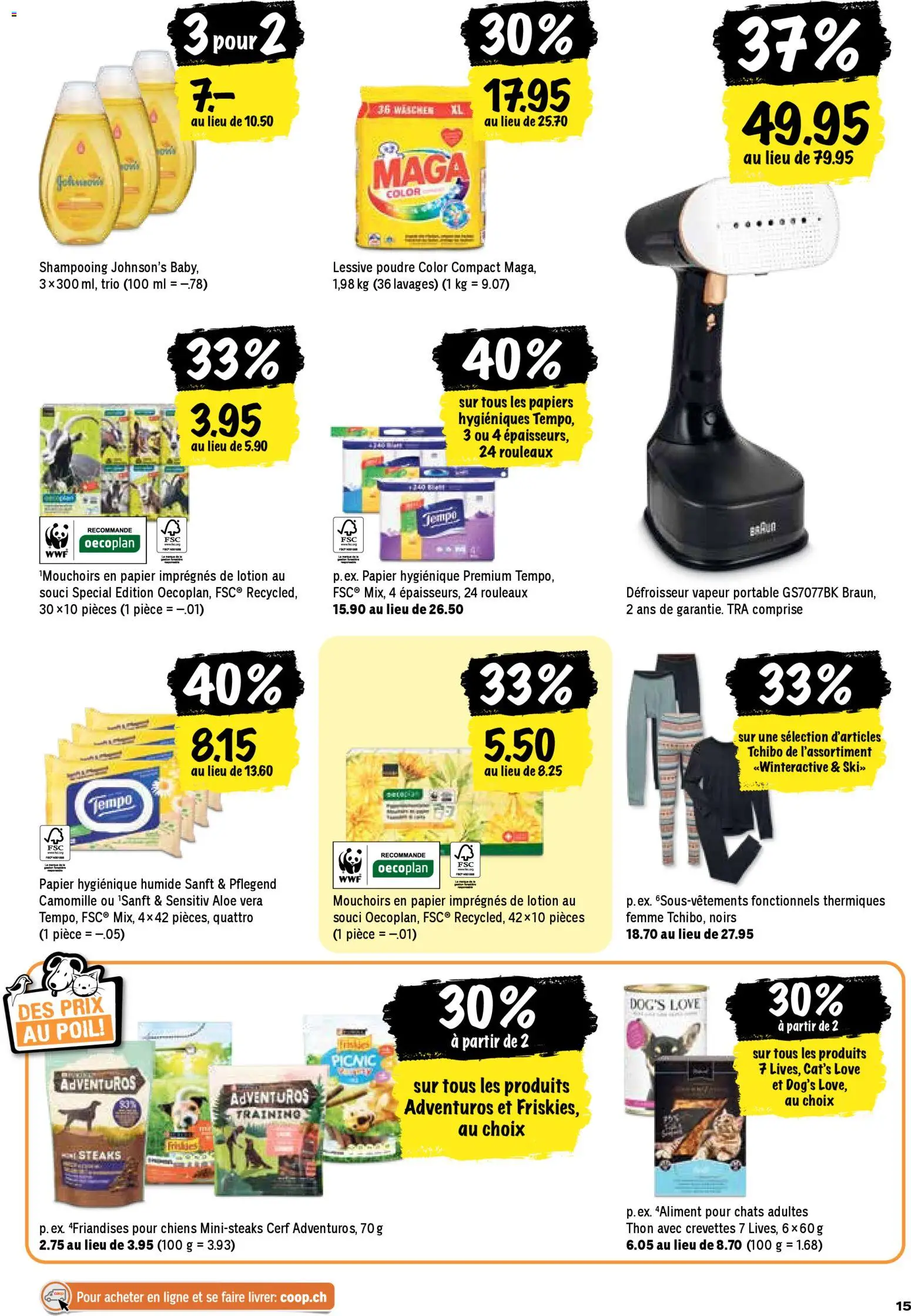 Coop - Les actions de la semaine – gültig ab 06.11.2025 | Seite: 15 | Produkte: Shampoo