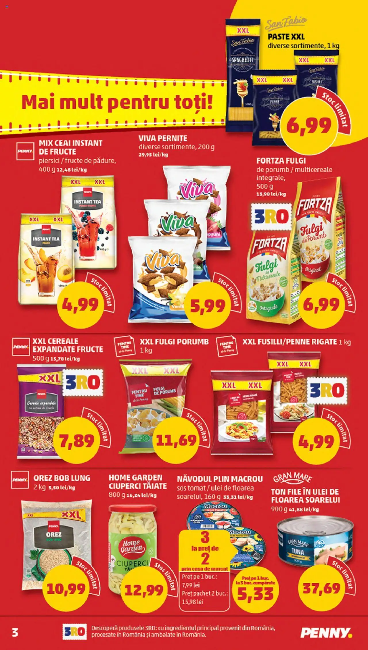 Noul catalog PENNY – valabil de la 15.10.2025 | Pagină: 3 | Produse: Ciuperci, Ulei, Cereale, Paste