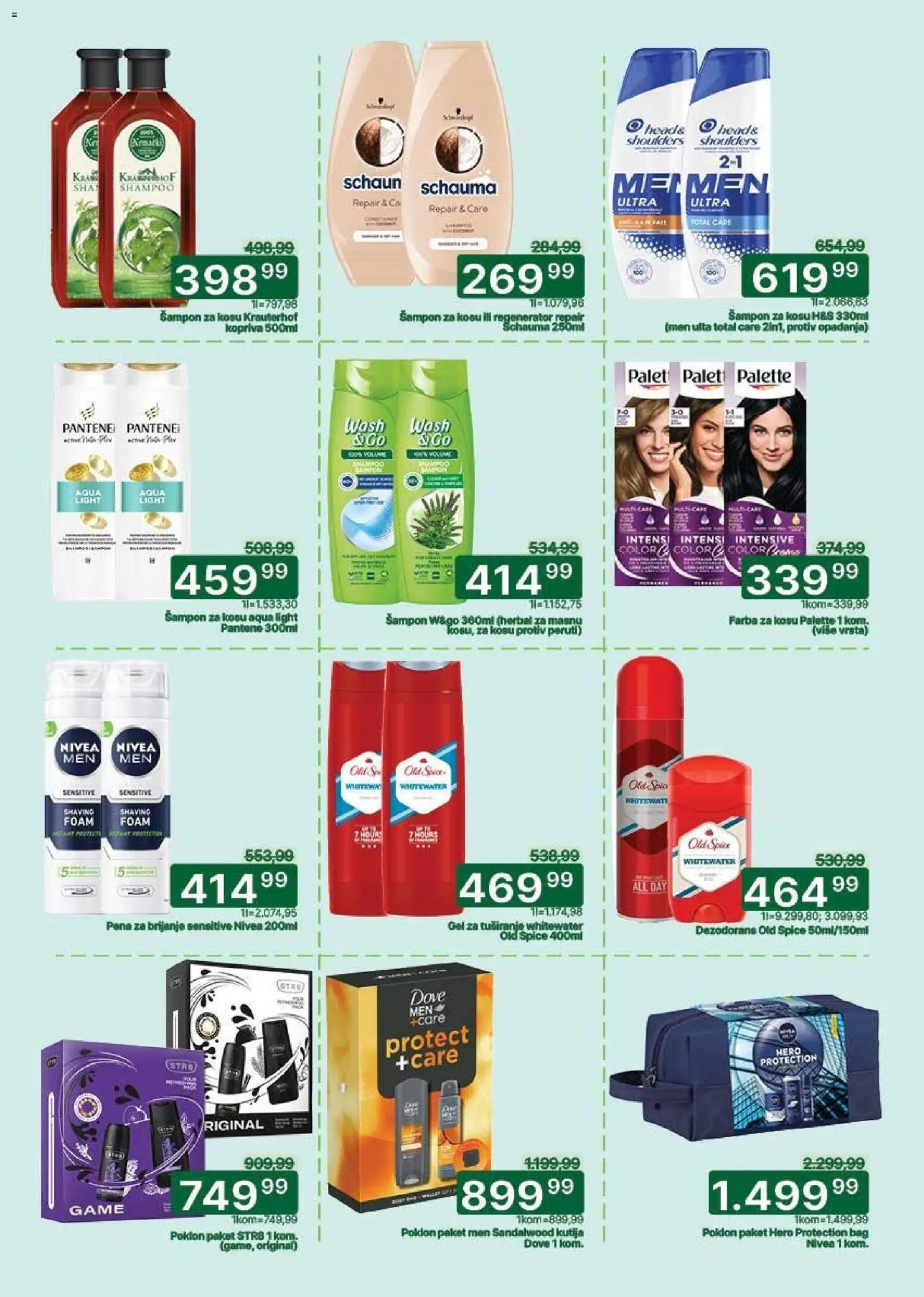 Univerexport katalog - važi od 02.02.2026 | Strana: 27 | Proizvode: Pantene, Kutija, Pena za brijanje, Gel za tuširanje