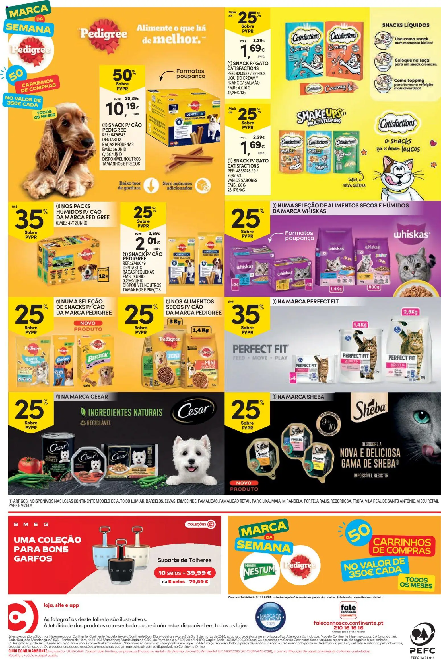 Continente folheto │ válido de 03.03.2026 | Página: 60 | Produtos: Talheres, Garfos, Salmão, Nestlé