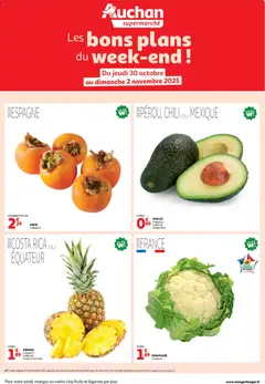 Auchan - Les bons plans du week-end dans votre super ! - Voorbeeld van een folder van Auchan, geldig van 30.10.2025