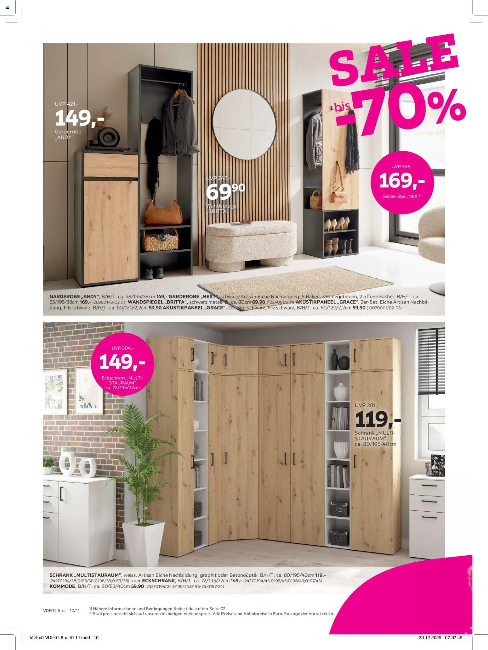 Mömax Prospekt 	 – gültig ab 27.12.2025 | Seite: 10 | Produkte: Schrank, Wandspiegel