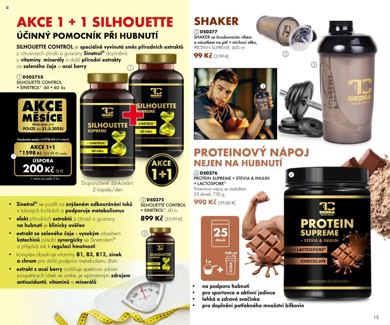 Dedra Katalog 7 2025 │ platný od 20.06.2025 | Strana: 13 | Produkty: Protein, Voda