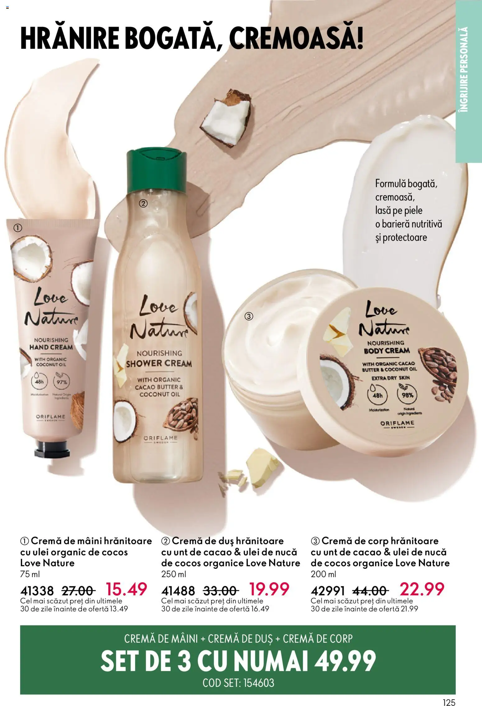Noul catalog Oriflame – valabil de la 23.12.2025 | Pagină: 125 | Produse: Body, Unt, Cremă, Cremă de corp