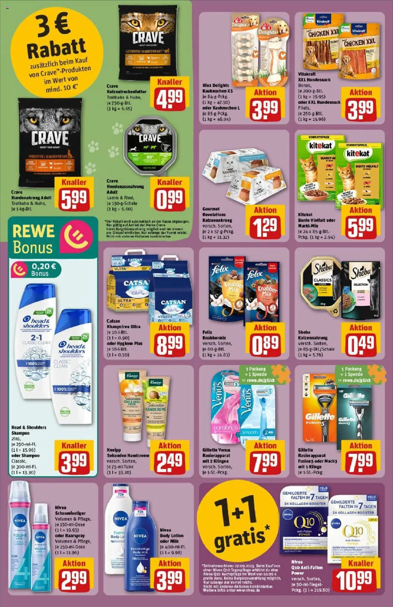 Rewe prospekt Pattensen	 – gültig ab 01.09.2025 | Seite: 30 | Produkte: Head & shoulders, Shampoo, Handcreme, Body Milk