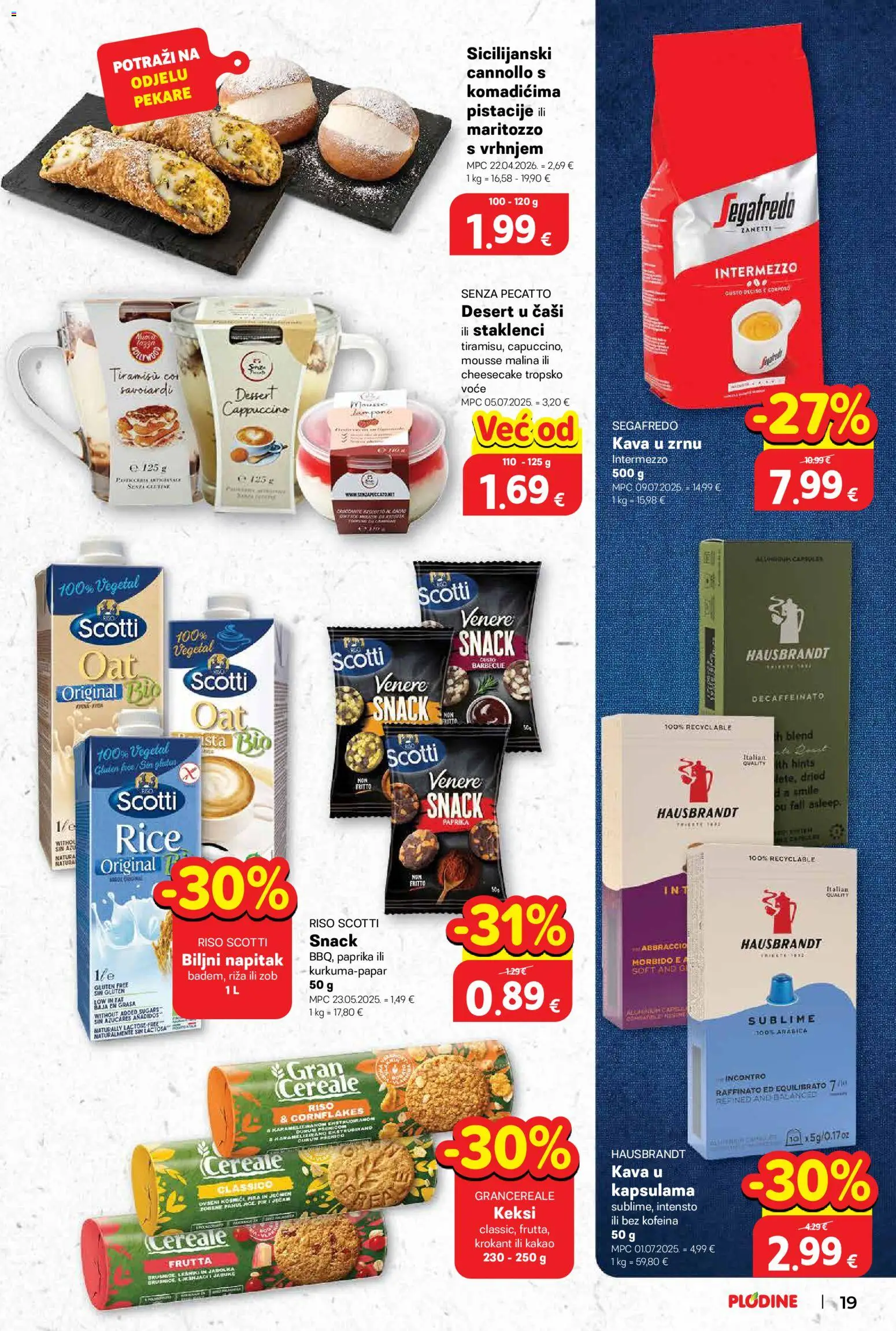 Plodine katalog | vrijedi od 29.04.2026 | Stranica: 19 | Proizvodi: Kava, Riža, Paprika, Keks