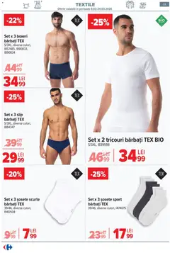 Ofertele Carrefour valabile de la 09.03.2026 | Pagină: 58 | Produse: Şerit ödül, Șosete, Slip, Boxeri