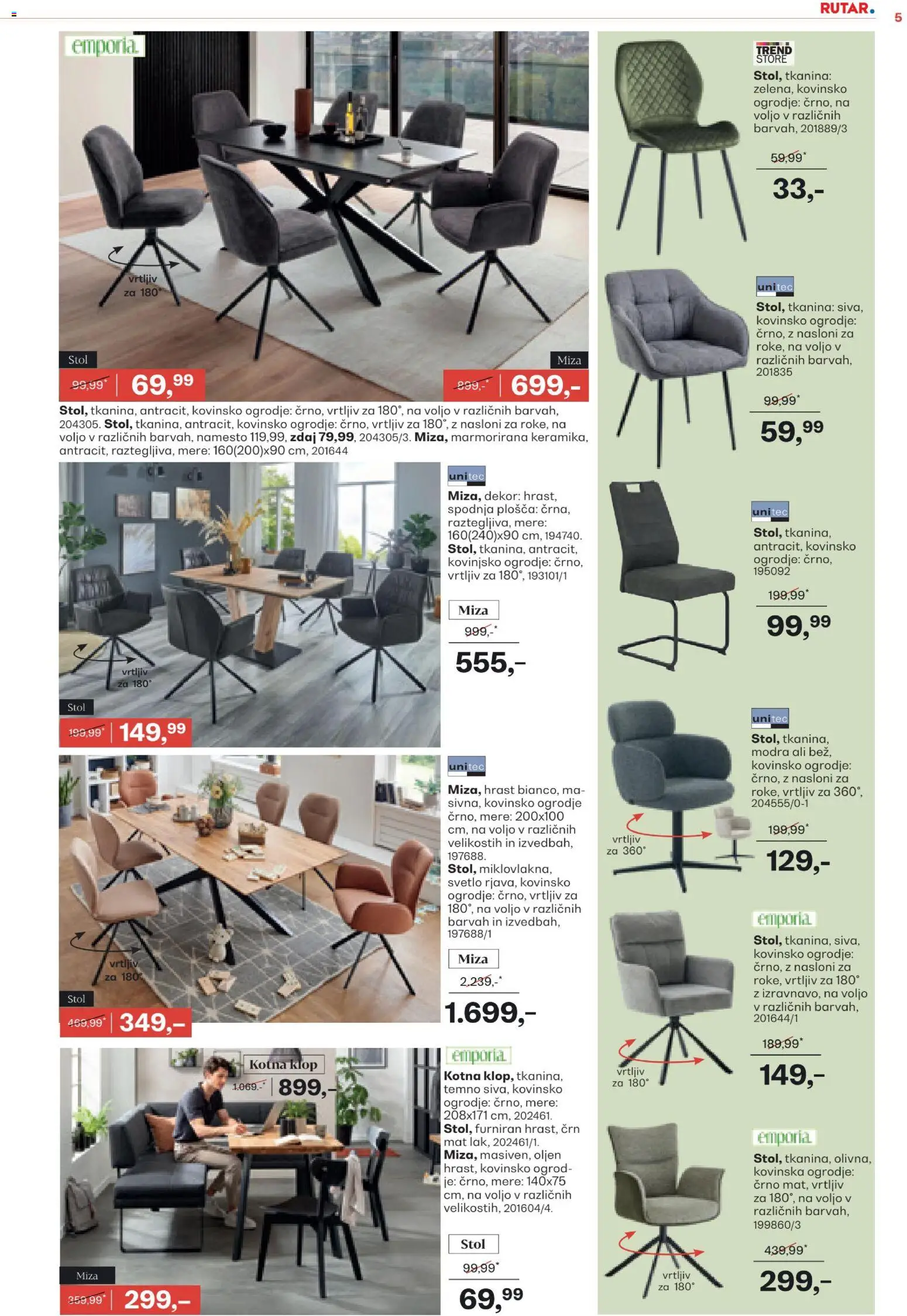 Novi Rutar katalog ponudbe – veljaven od 28.11.2025 | Stran: 5