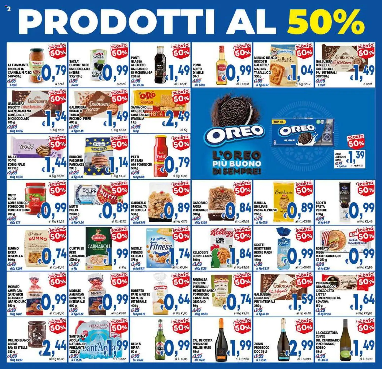 Volantino DEM del 26.01.2026 | Pagina: 2 | Prodotti: Biscotti, Prosecco, Pomodoro, Glassa