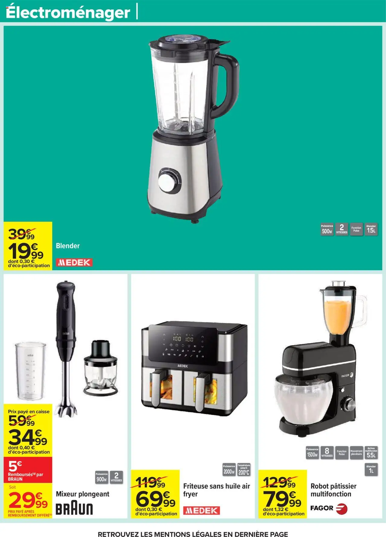 {H1} | Page: 71 | Produits: Mixeur, Blender, Friteuse, Friteuse sans huile