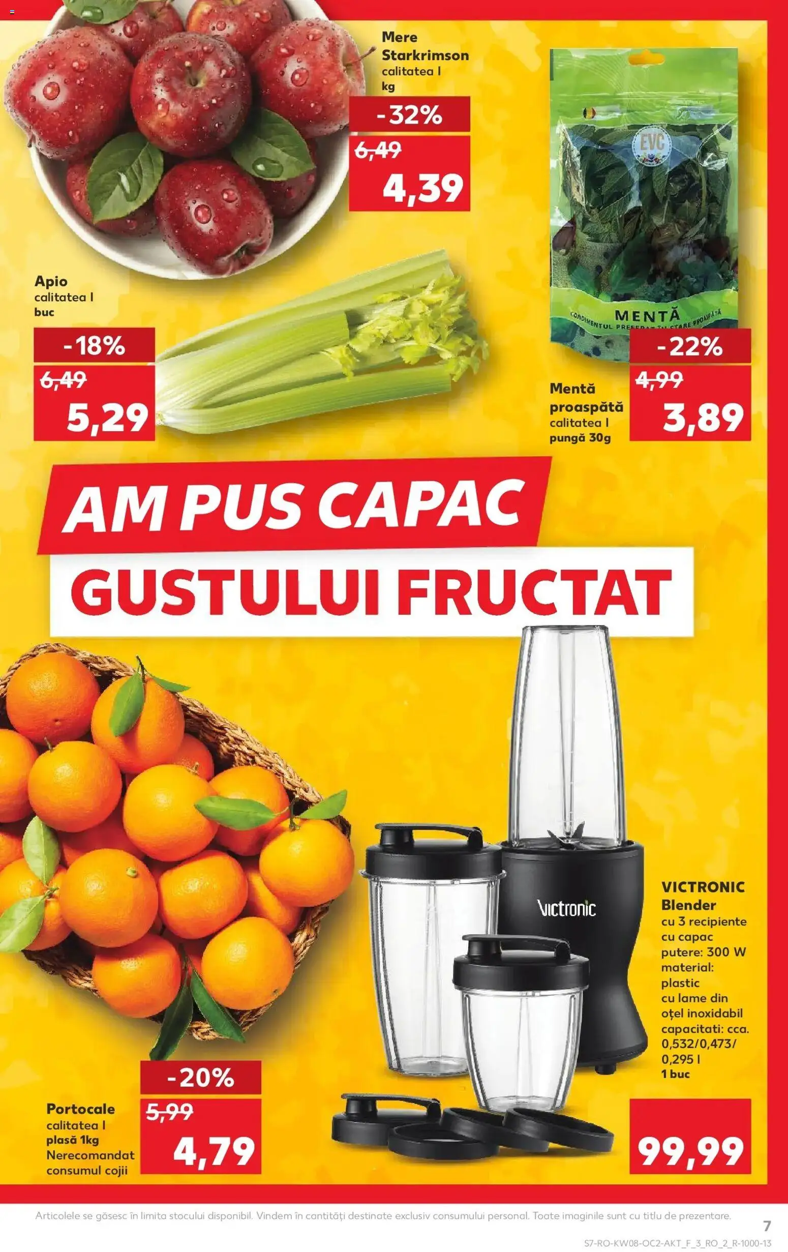 Noul catalog Kaufland – valabil de la 18.02.2026 | Pagină: 7 | Produse: Pungă, Blender, Recipiente, Portocale