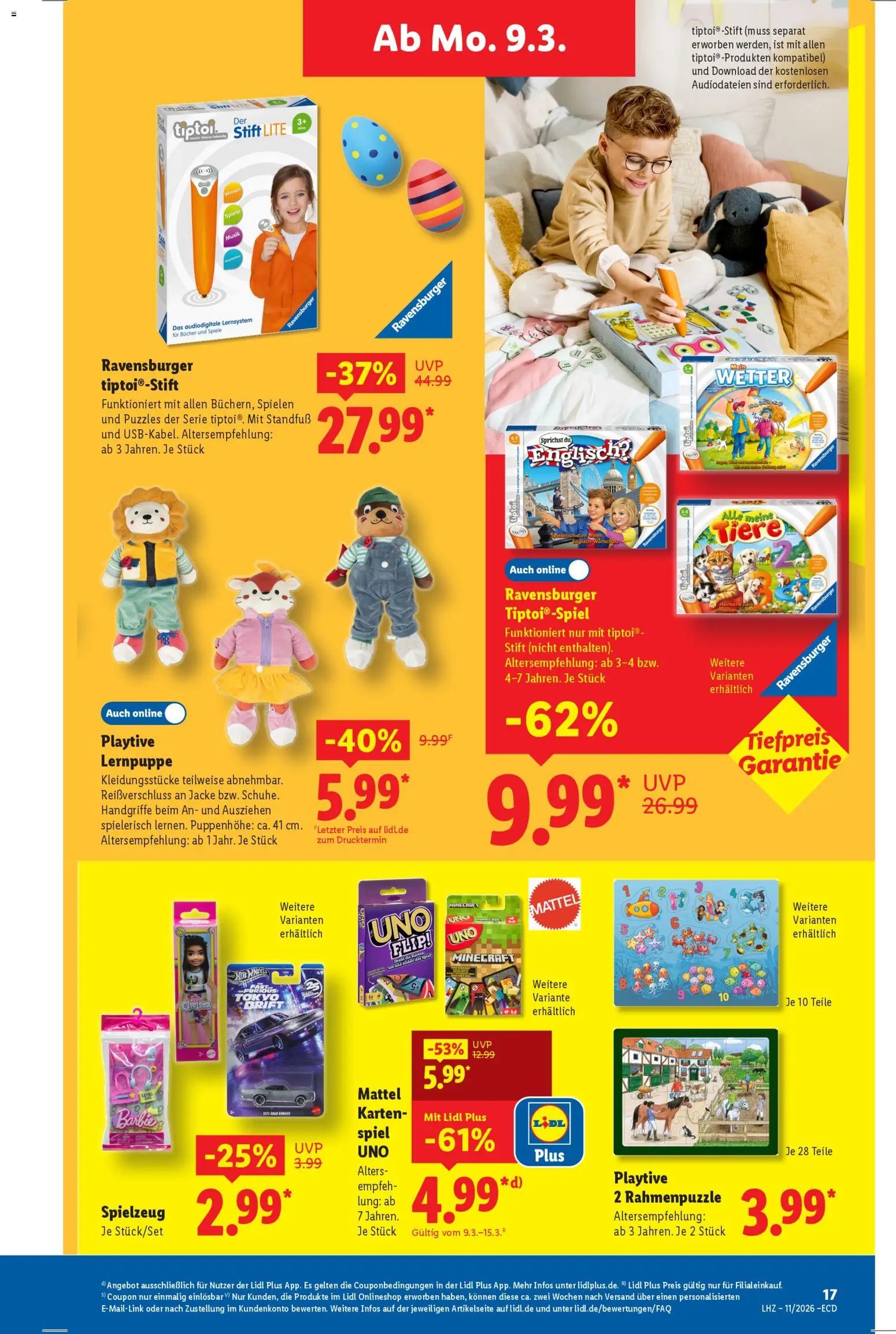 Lidl - Prospekt – gültig ab 09.03.2026 | Seite: 7 | Produkte: Spiel, Jacke