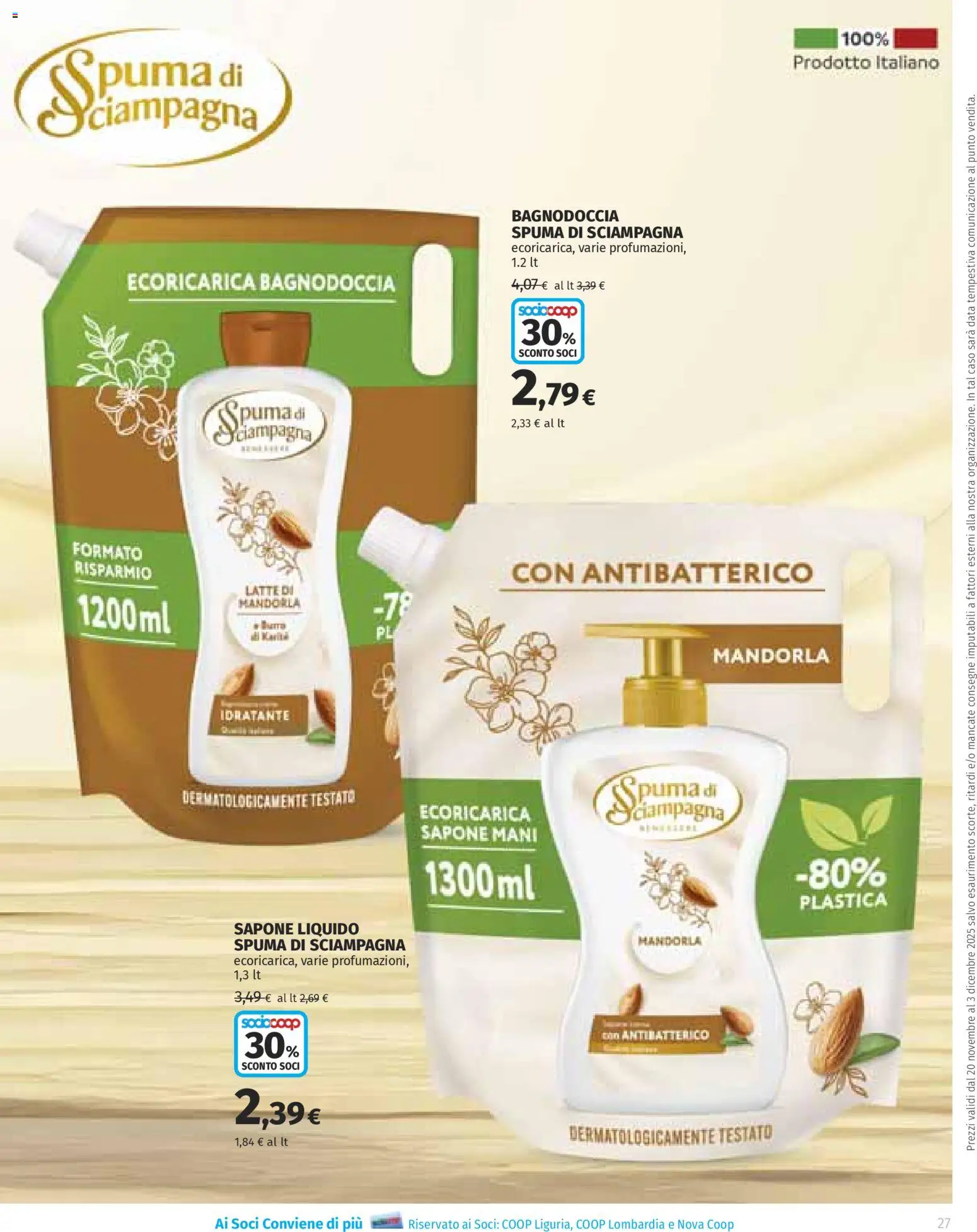 Volantino Ipercoop del 20.11.2025 | Pagina: 27 | Prodotti: Sapone, Latte, Data