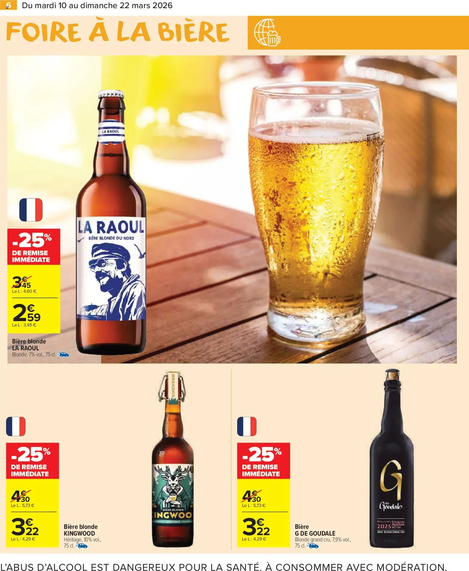{H1} | Page: 8 | Produits: Goudale, Bière blonde, Bière