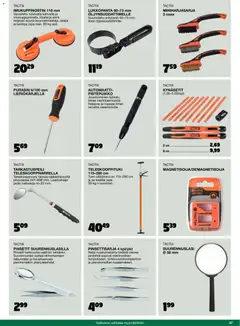 Tokmanni-mainoslehti voimassa 01.11.2025 alkaen | Sivu: 57 | Tuotteet: Suurennuslasi, Pinsetit