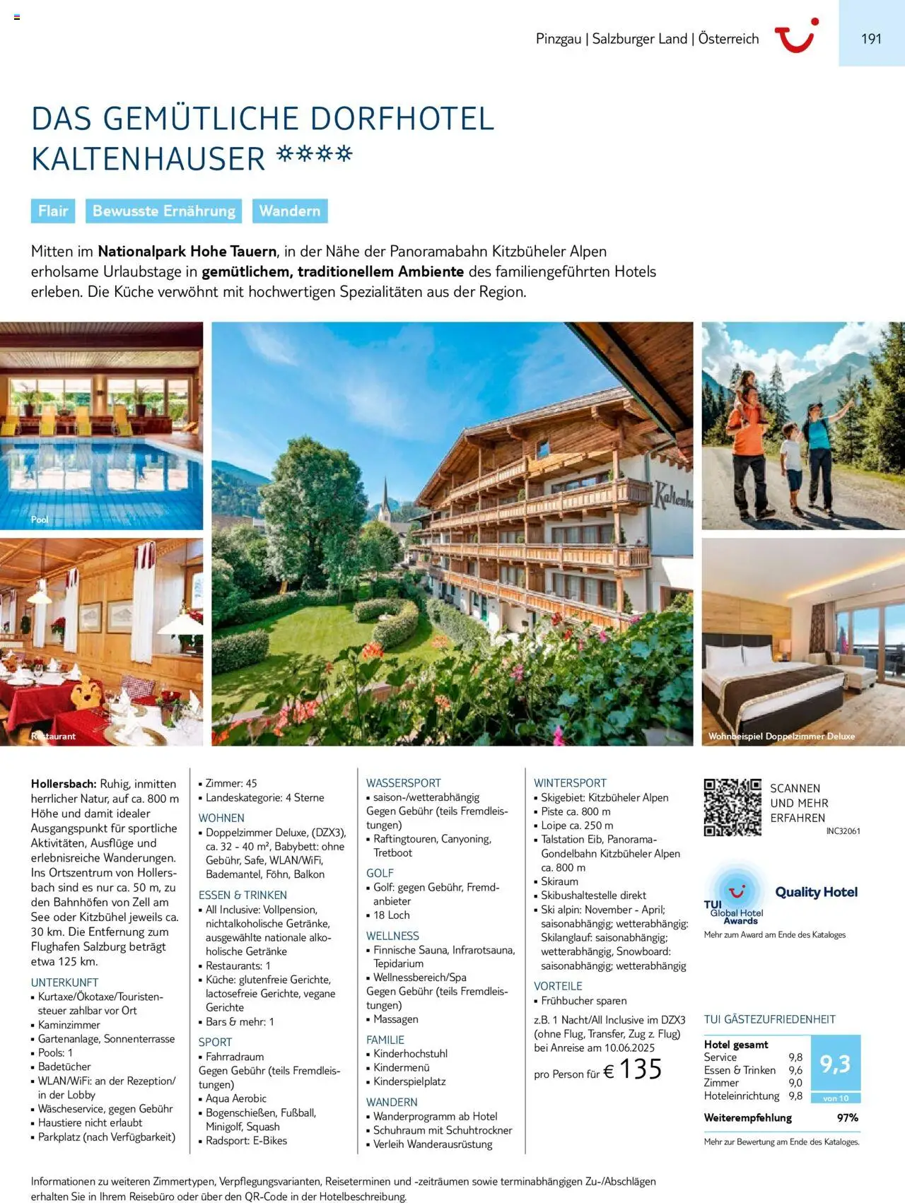 TUI Prospekt 	 – gültig ab 01.11.2024 | Seite: 191 | Produkte: Babybett, Küche, Ski, Snowboard