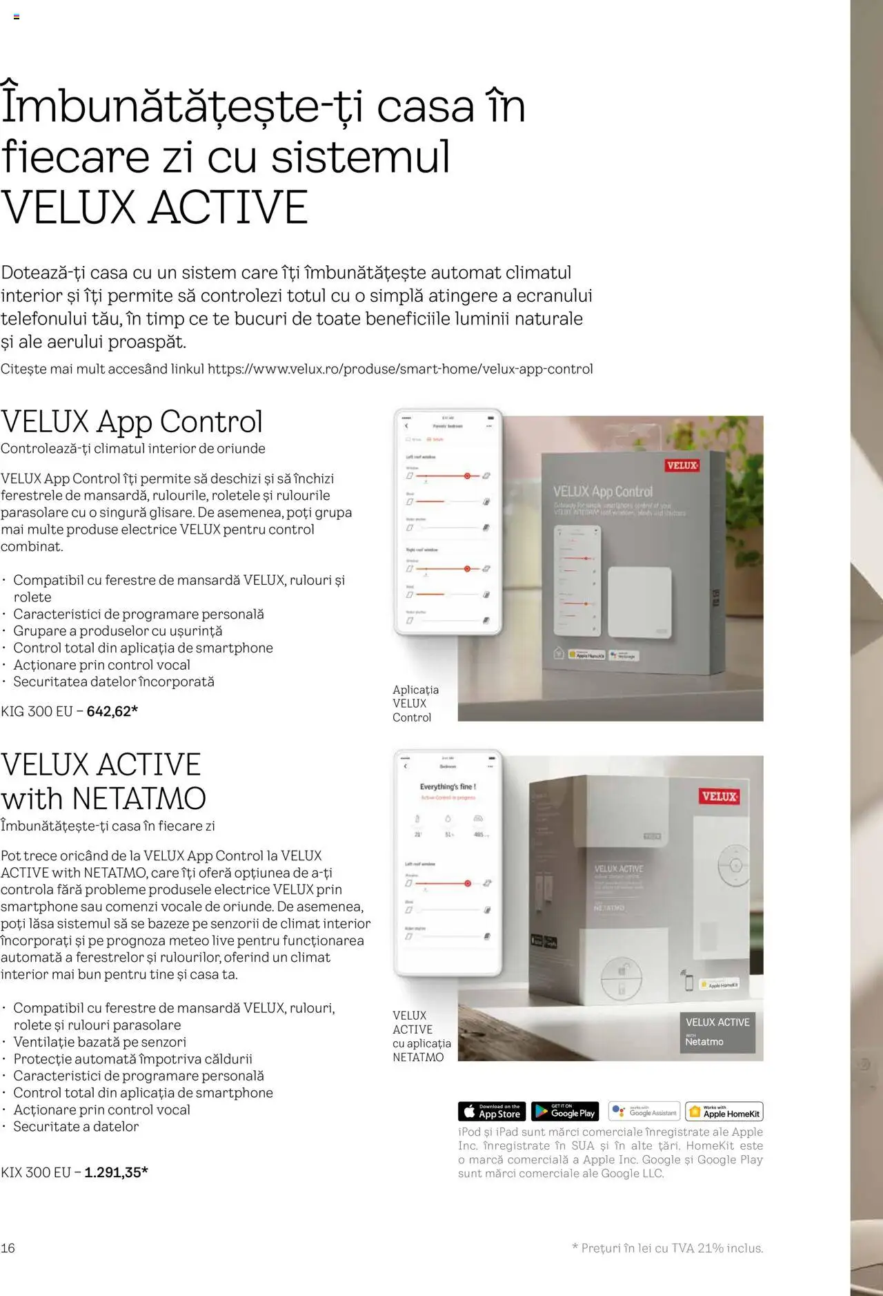 Velux catalog - Rulouri şi rolete – valabil de la 25.02.2025 | Pagină: 16 | Produse: Smartphone, Apple