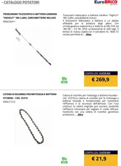 Anteprima del volantino Eurobrico Potatori catalogo valido a partire dal 23.07.2025 | Pagina: 25 | Prodotti: Motosega, Batteria, Caricabatterie