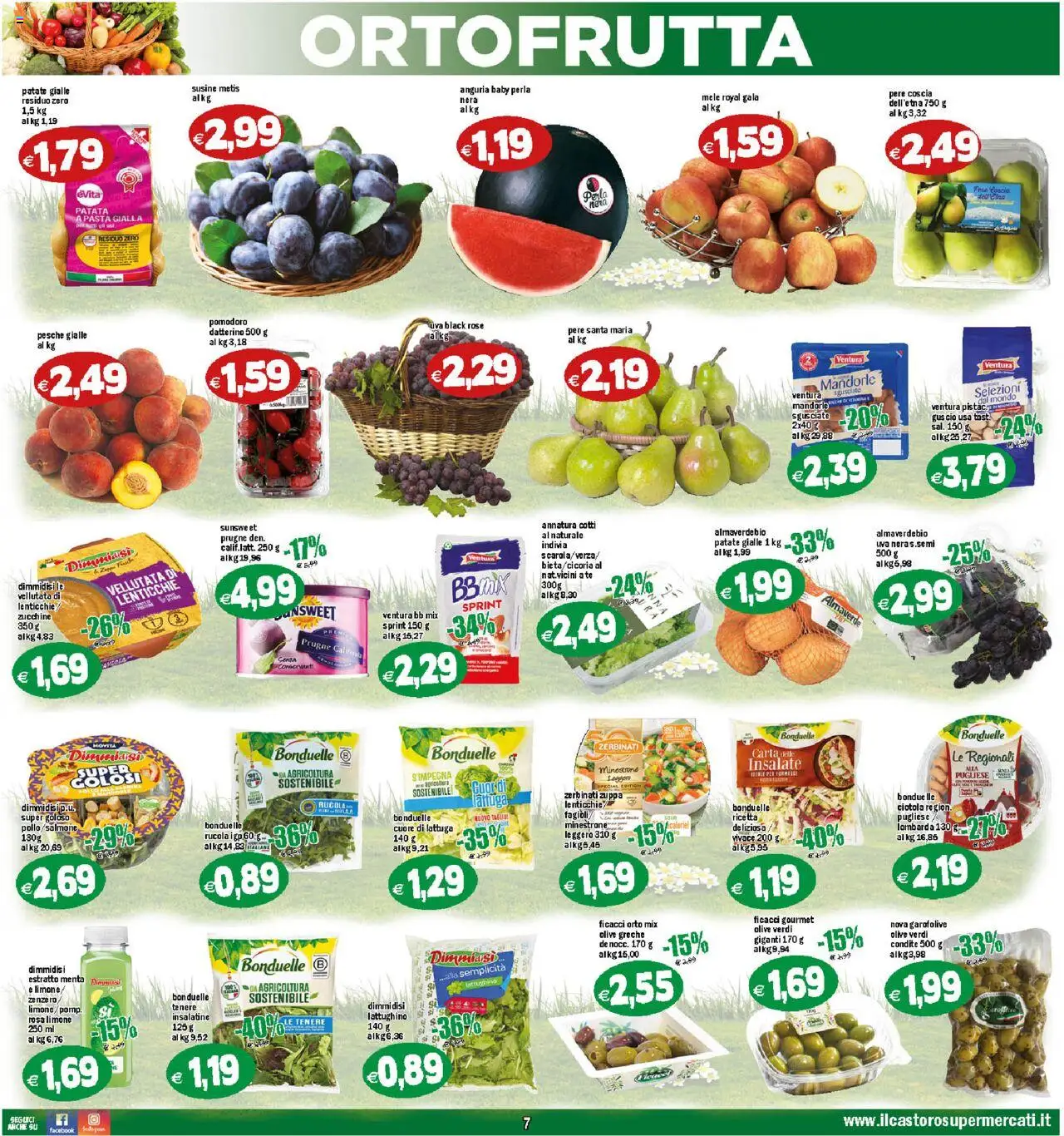 Volantino Il Castoro del 18.08.2025 | Pagina: 7 | Prodotti: Lenticchie, Limone, Zucchine, Ciotola