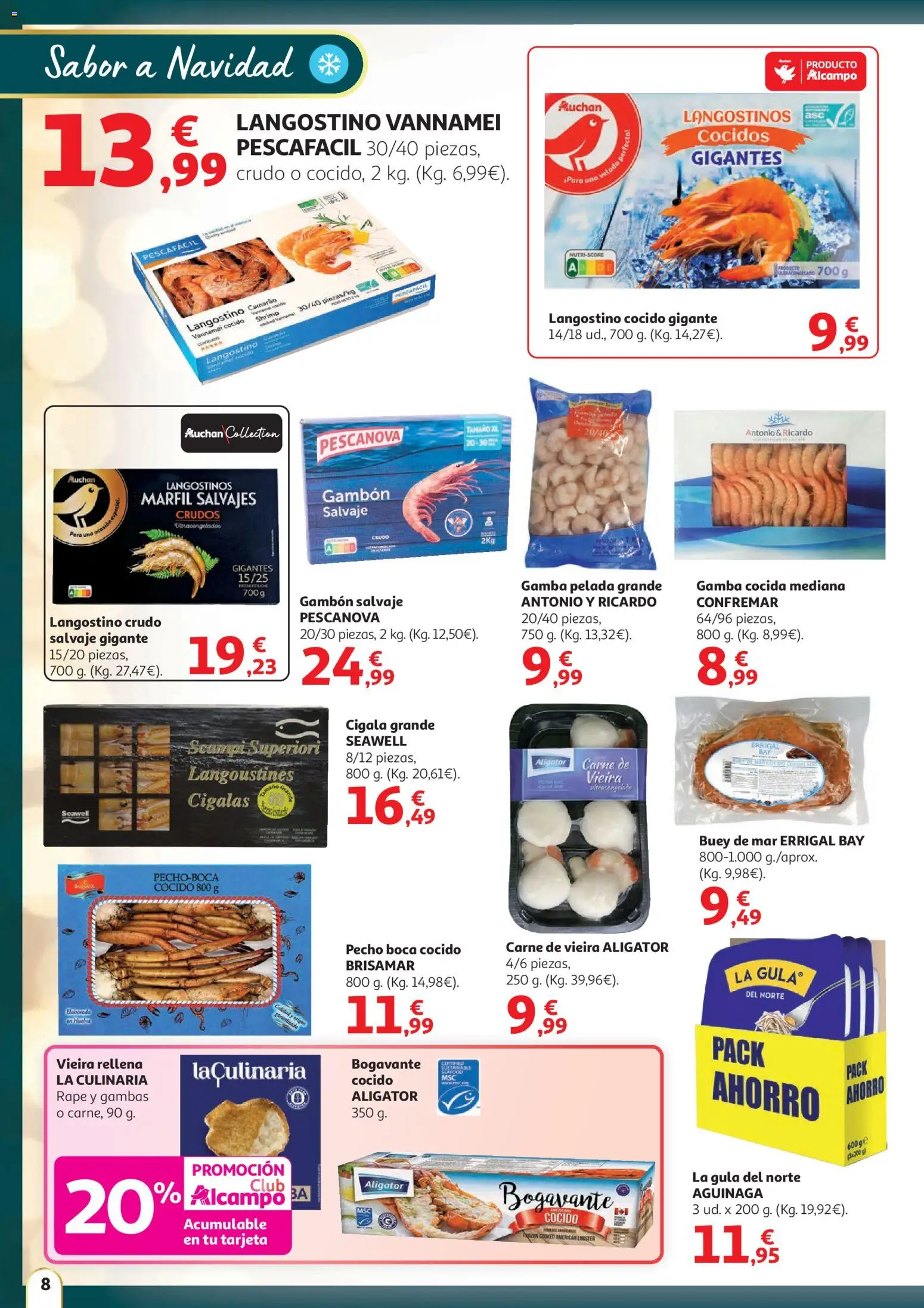 Alcampo - HP catalan  │ válido desde el 11.12.2025 | Página: 8 | Productos: Langostino, Gamba