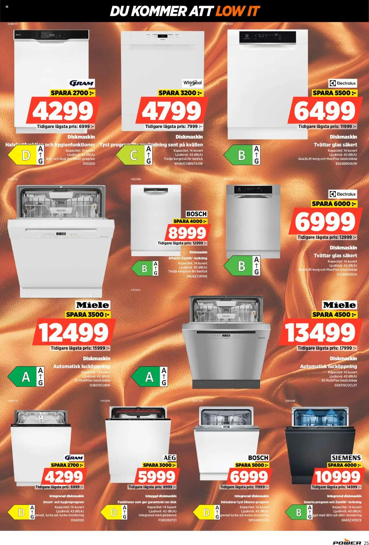 Power reklamblad aktuell från 22.09.2025 | Sida: 25 | Produkter: Diskmaskin, Kuvert