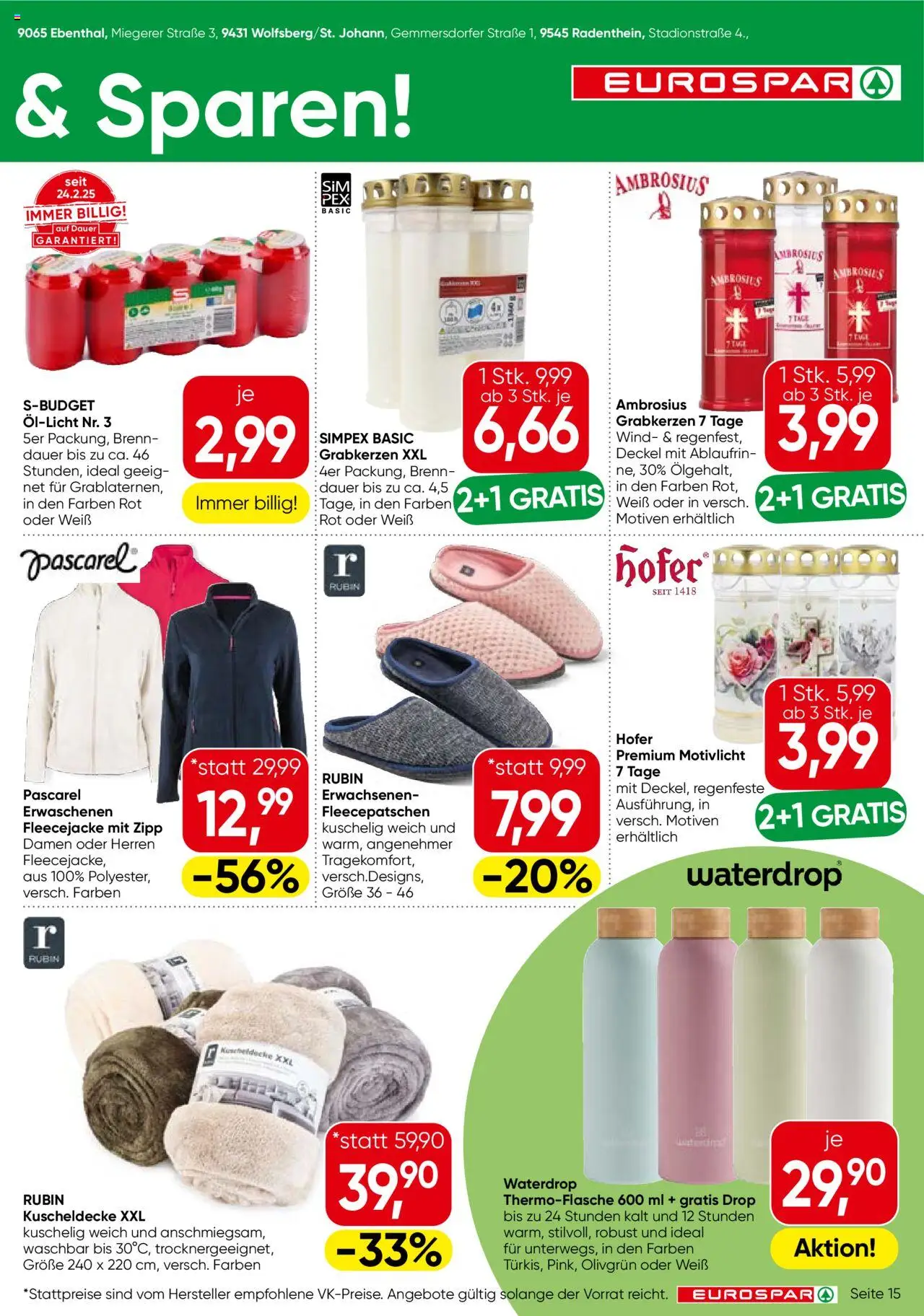 Eurospar Flugblatt - Kärnten gültig ab 25.09.2025 | Seite: 15 | Produkte: Marhalábszár