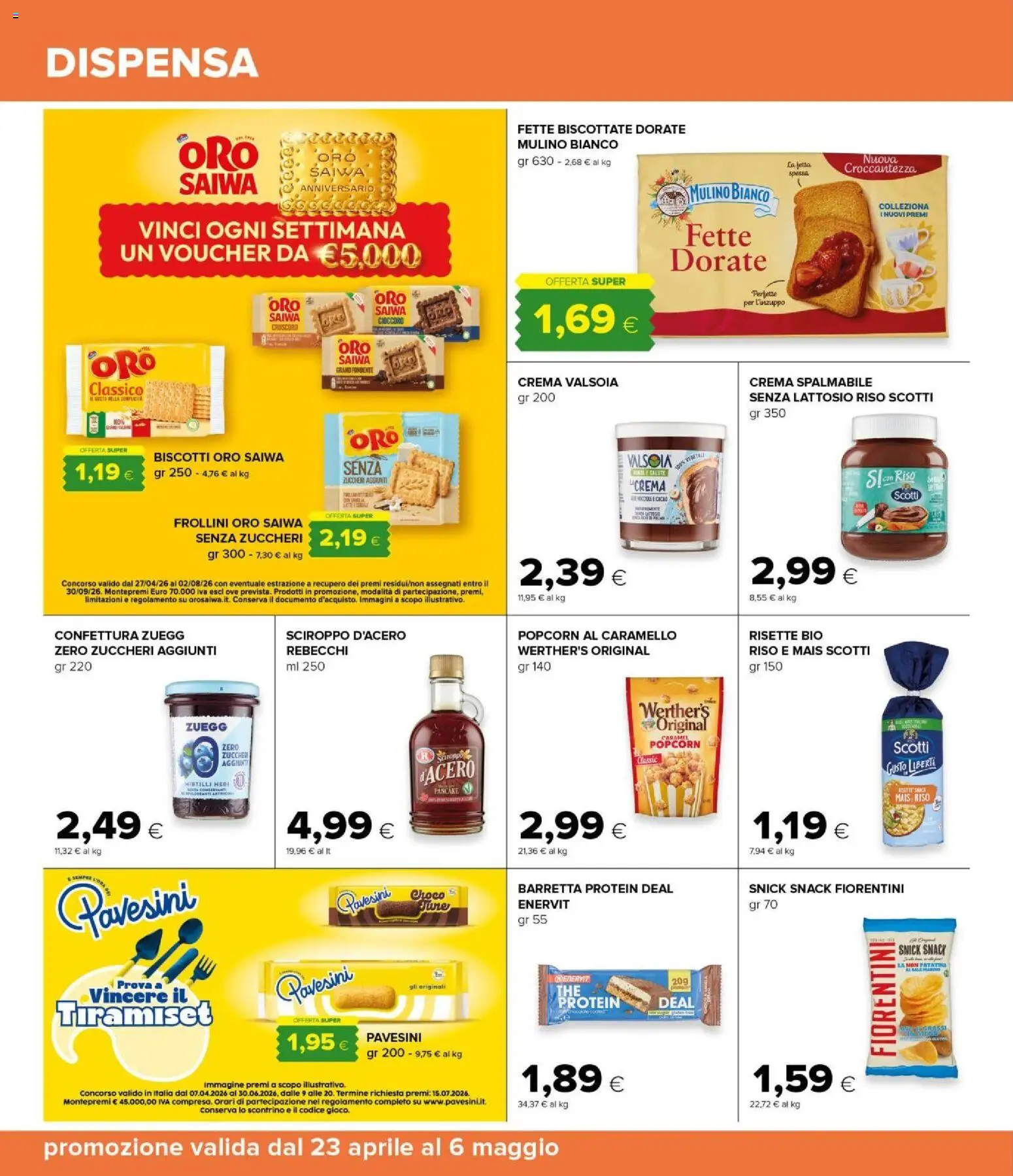 Volantino Oasi del 23.04.2026 | Pagina: 24 | Prodotti: Crema, Barretta, Cacao, Fette biscottate