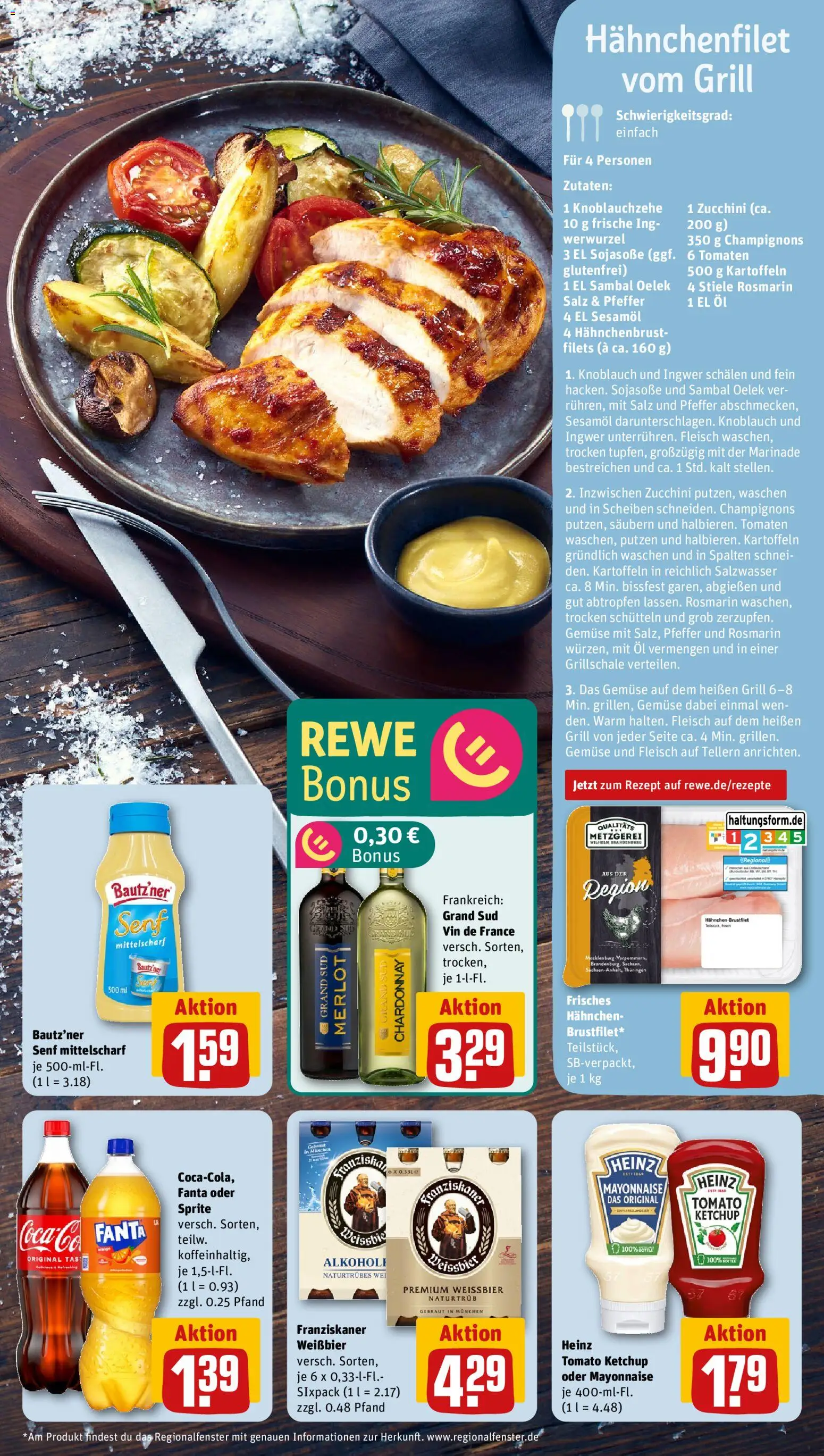 Rewe Prospekt 	 – gültig ab 10.11.2025 | Seite: 5 | Produkte: Grill, Franziskaner, Hahnchen, Pfeffer