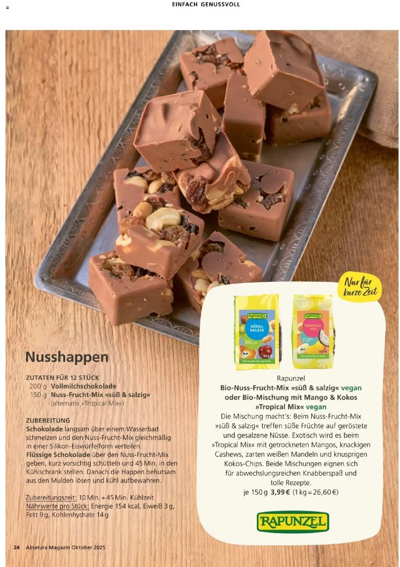 Alnatura Prospekt – gültig ab 01.10.2025 | Seite: 24 | Produkte: Schokolade, Kühlschrank, Mandeln, Mango