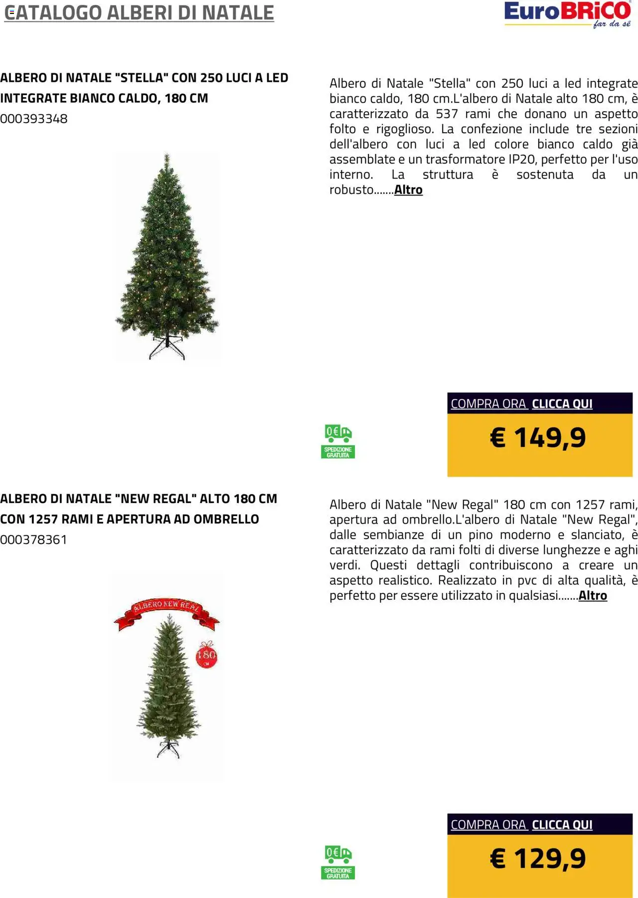 Volantino Eurobrico del 23.07.2025 | Pagina: 12 | Prodotti: Albero di natale, Ombrello