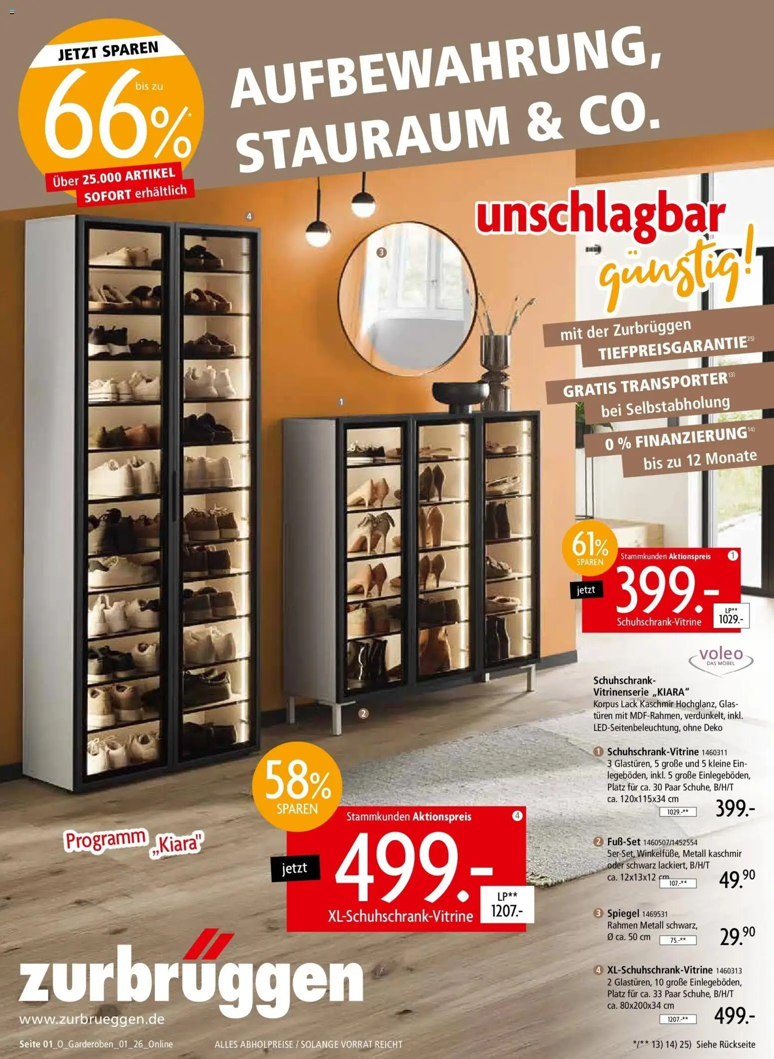 Zurbrüggen Online Garderoben – gültig ab 21.03.2025 | Seite: 1 | Produkte: Spiegel