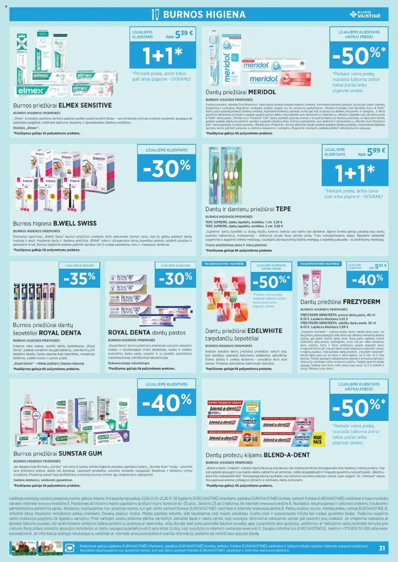 EUROVAISTINĖ akcijos nuo 01.01.2026 | Puslapis: 31