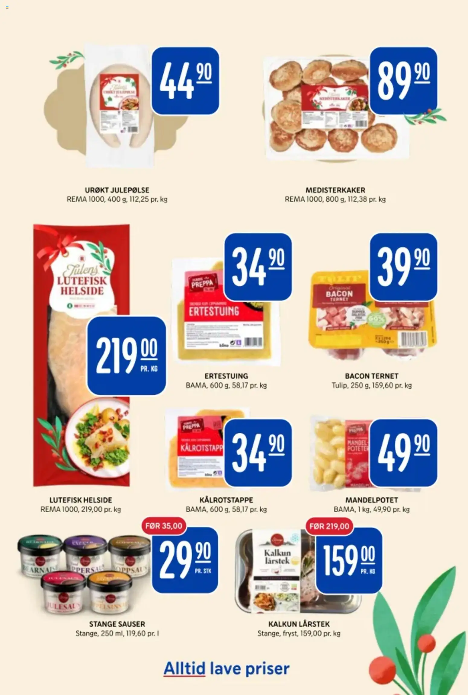 {H1} | Side: 8 | Produkter: Kalkun, Medisterkaker, Дозатор, Nintendo switch