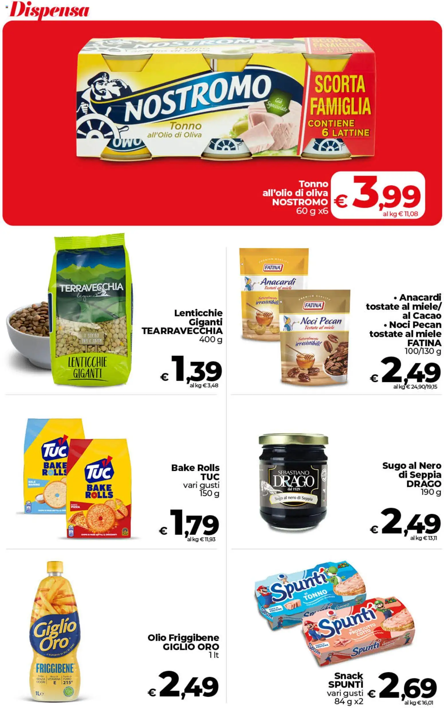Volantino COOP del 17.03.2026 | Pagina: 23 | Prodotti: Lenticchie, Olio, Prosciutto, Noci