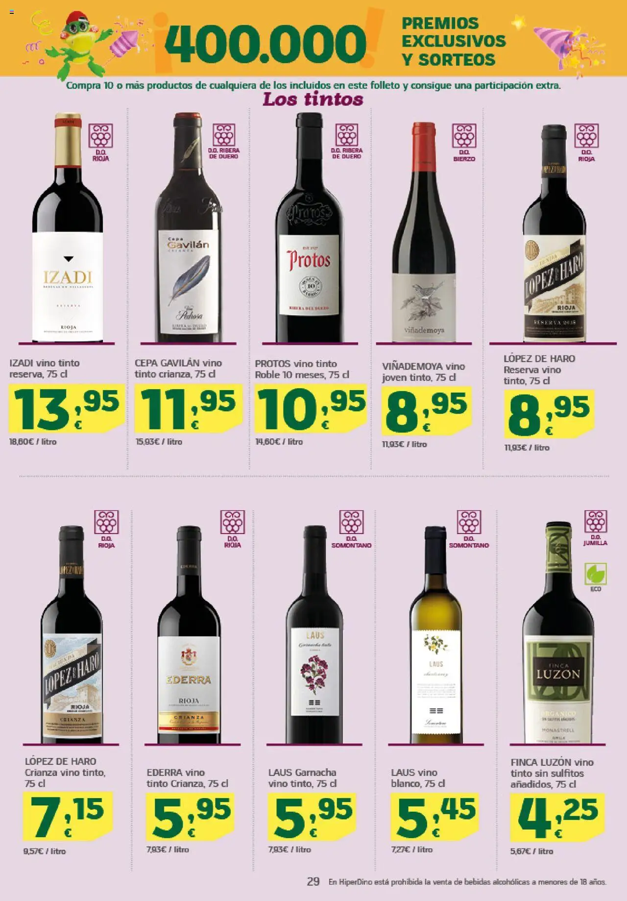 HiperDino folleto │ válido desde el 09.10.2025 | Página: 29 | Productos: Vino