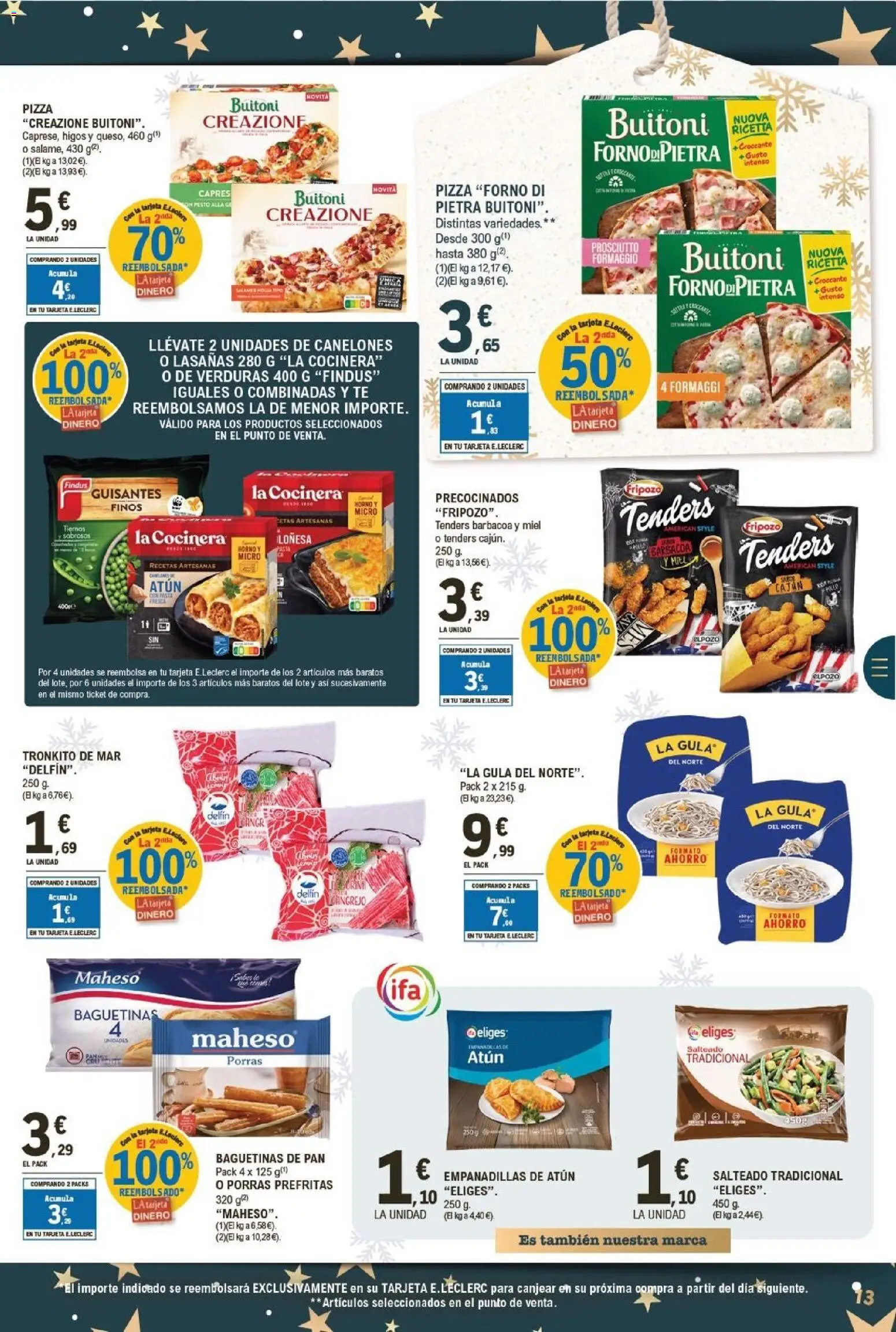 E.Leclerc folleto │ válido desde el 26.12.2025 | Página: 13 | Productos: Pan, Pasta, Σαντιγύ, Horno