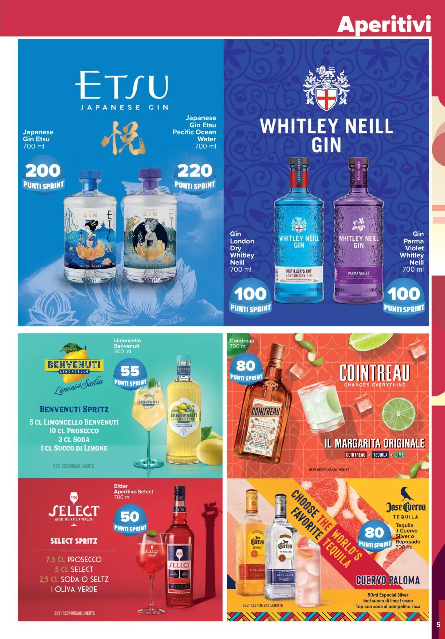 Volantino Carrefour del 24.03.2026 | Pagina: 5 | Prodotti: Pompelmo, Lime, Tequila, Limoncello