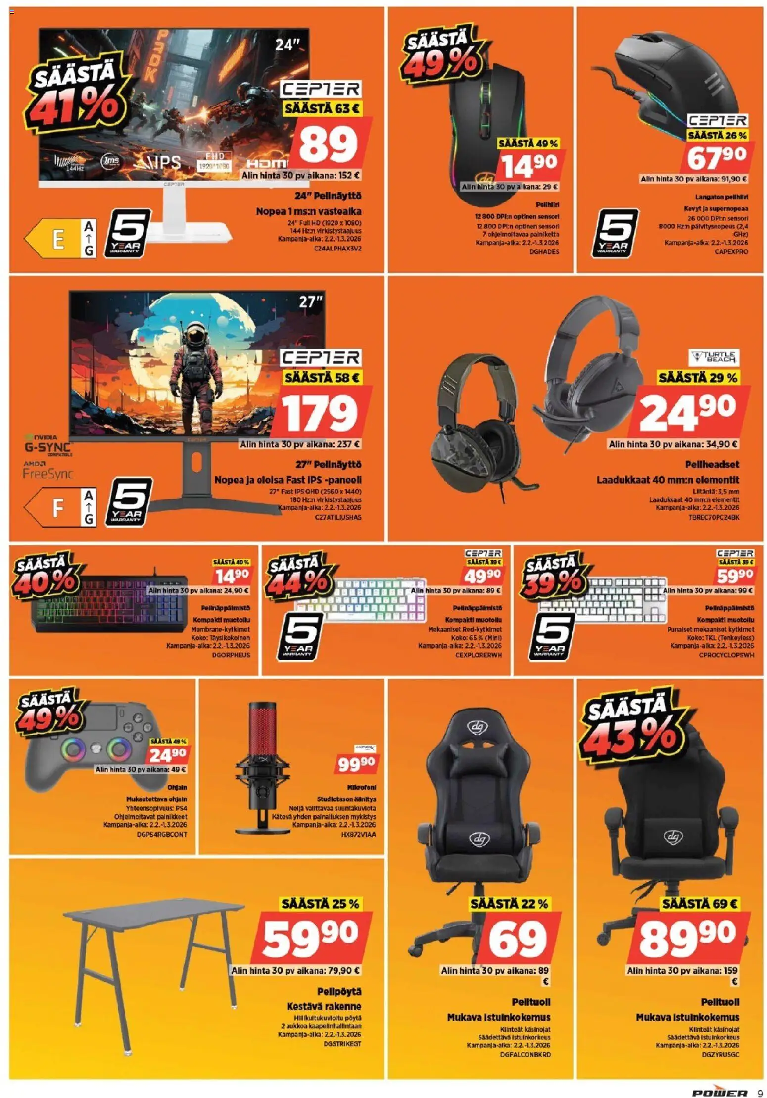 Power tarjoukset – voimassa 02.02.2026 alkaen | Sivu: 9