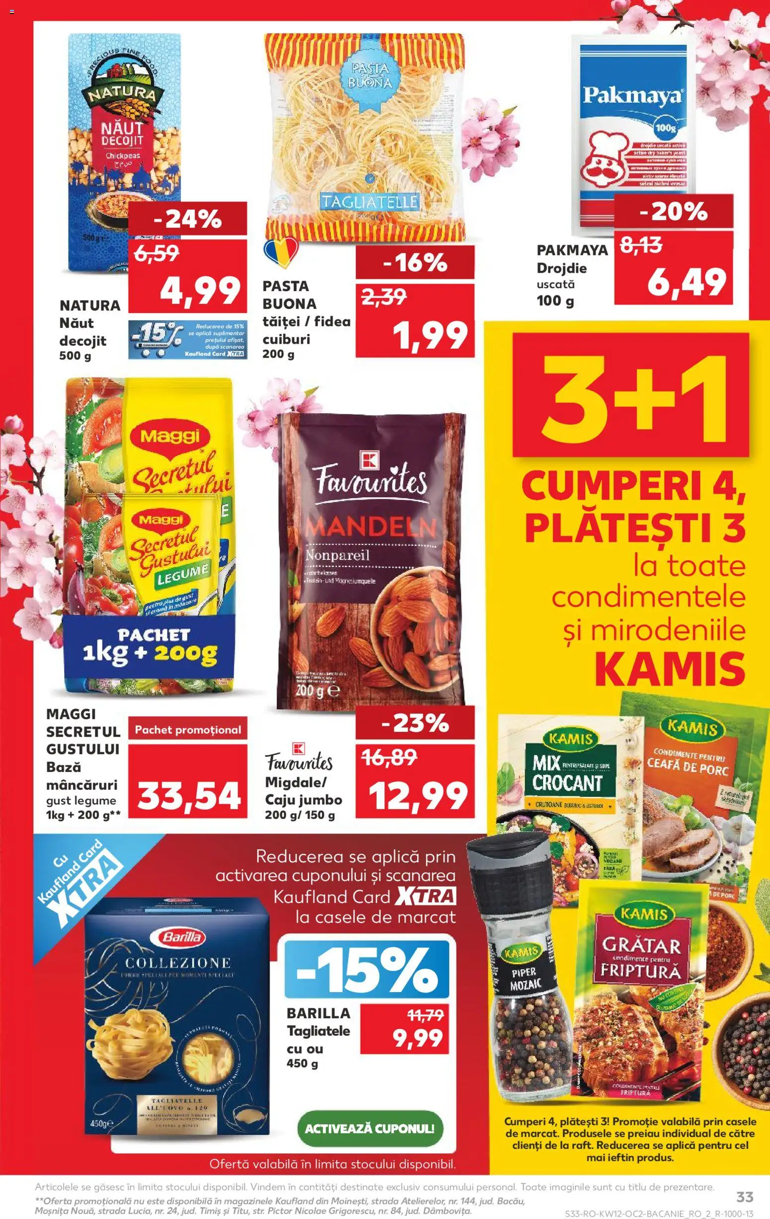 Noul catalog Kaufland – valabil de la 18.03.2026 | Pagină: 33 | Produse: Caju, Noodles, Piper, Usturoi