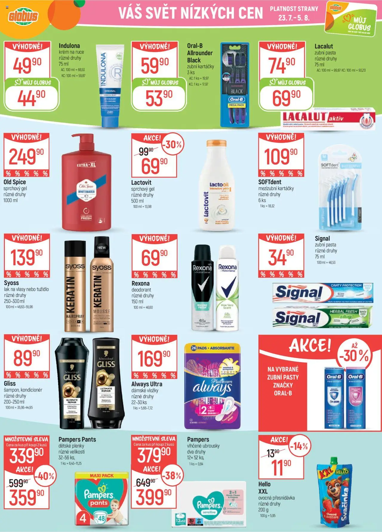 Globus leták - Havířov od 23.07.2025 | Strana: 31 | Produkty: Globus, Old Spice, Pampers Pants, Kondicionér