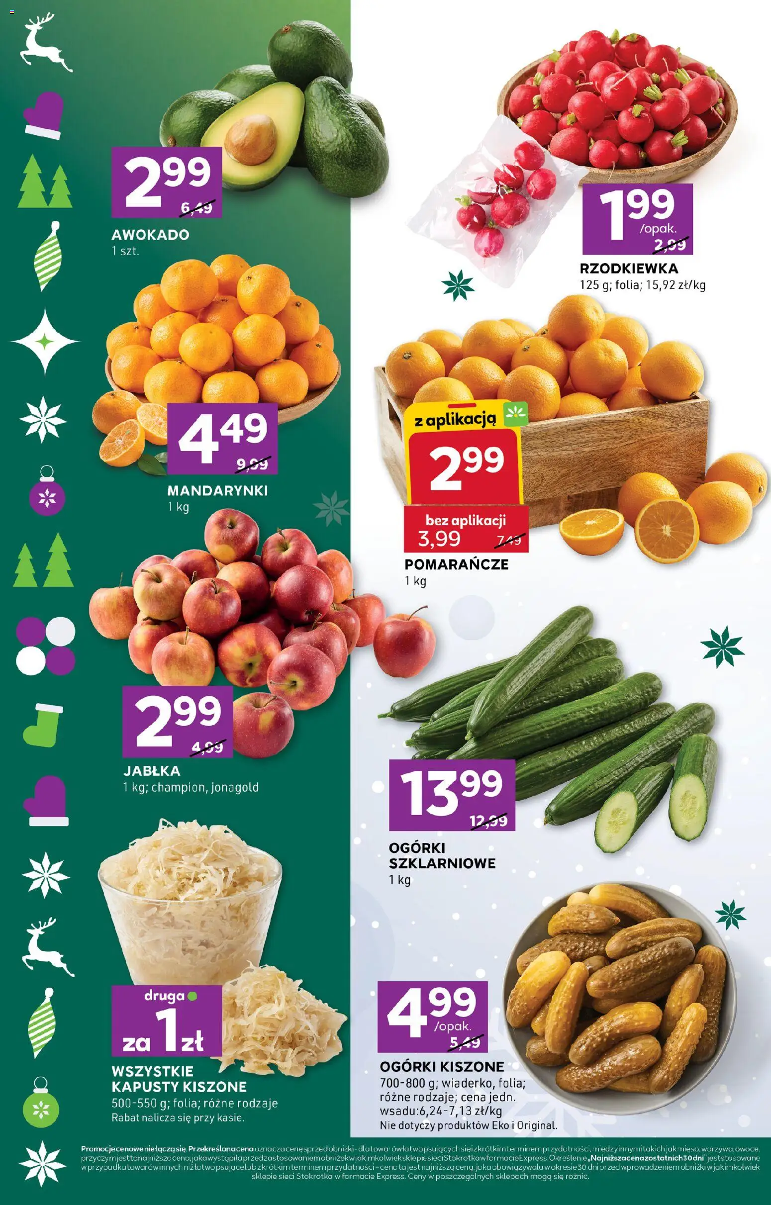 Stokrotka Gazetka - Express od 18.12.2025 | Strona: 2 | Produkty: Stokrotka, Jabłka, Mandarynki, Awokado