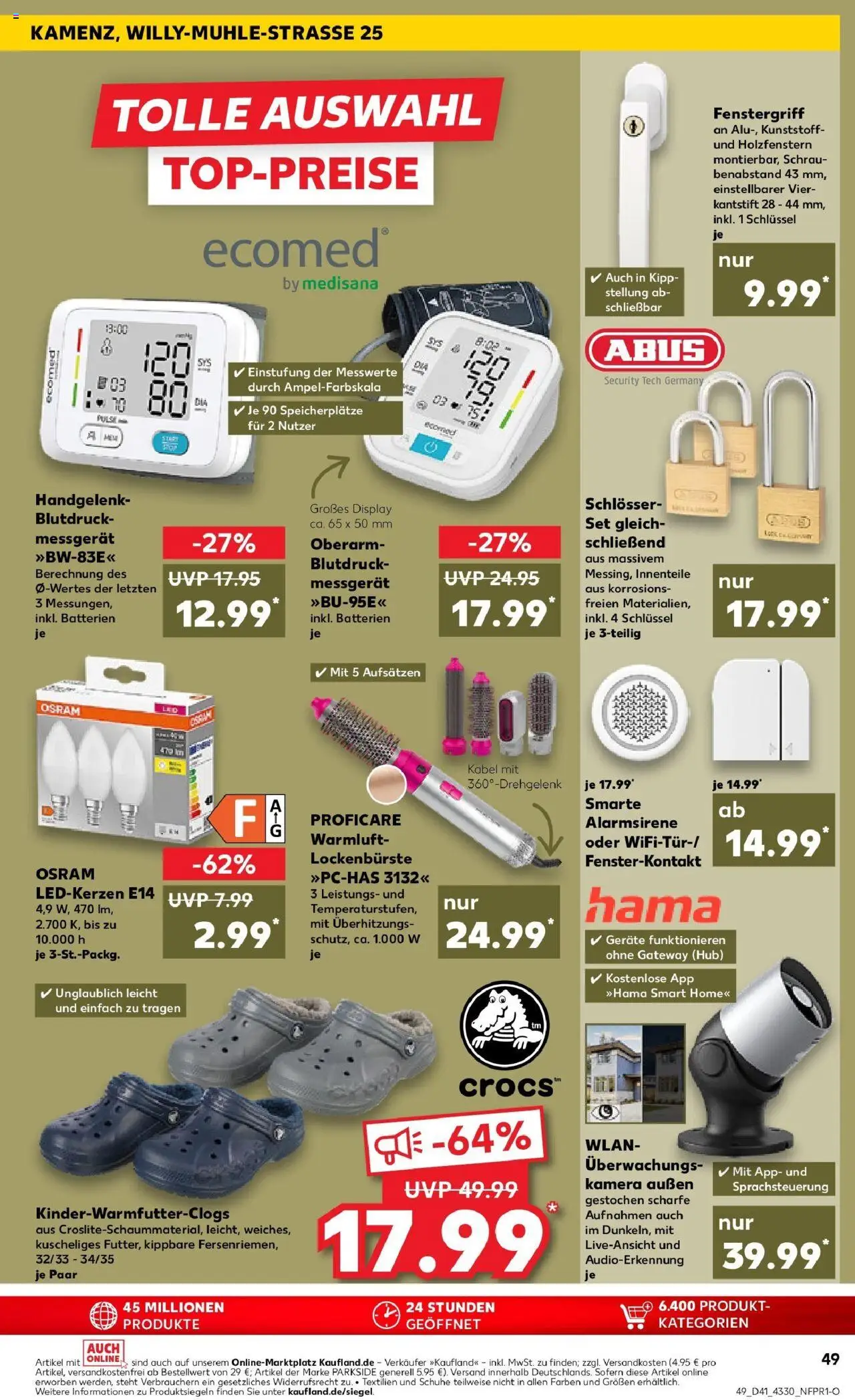 Kaufland prospekt Kamenz	 – gültig ab 09.10.2025 | Seite: 49 | Produkte: Kamera, Kabel, Batterien, Monitor