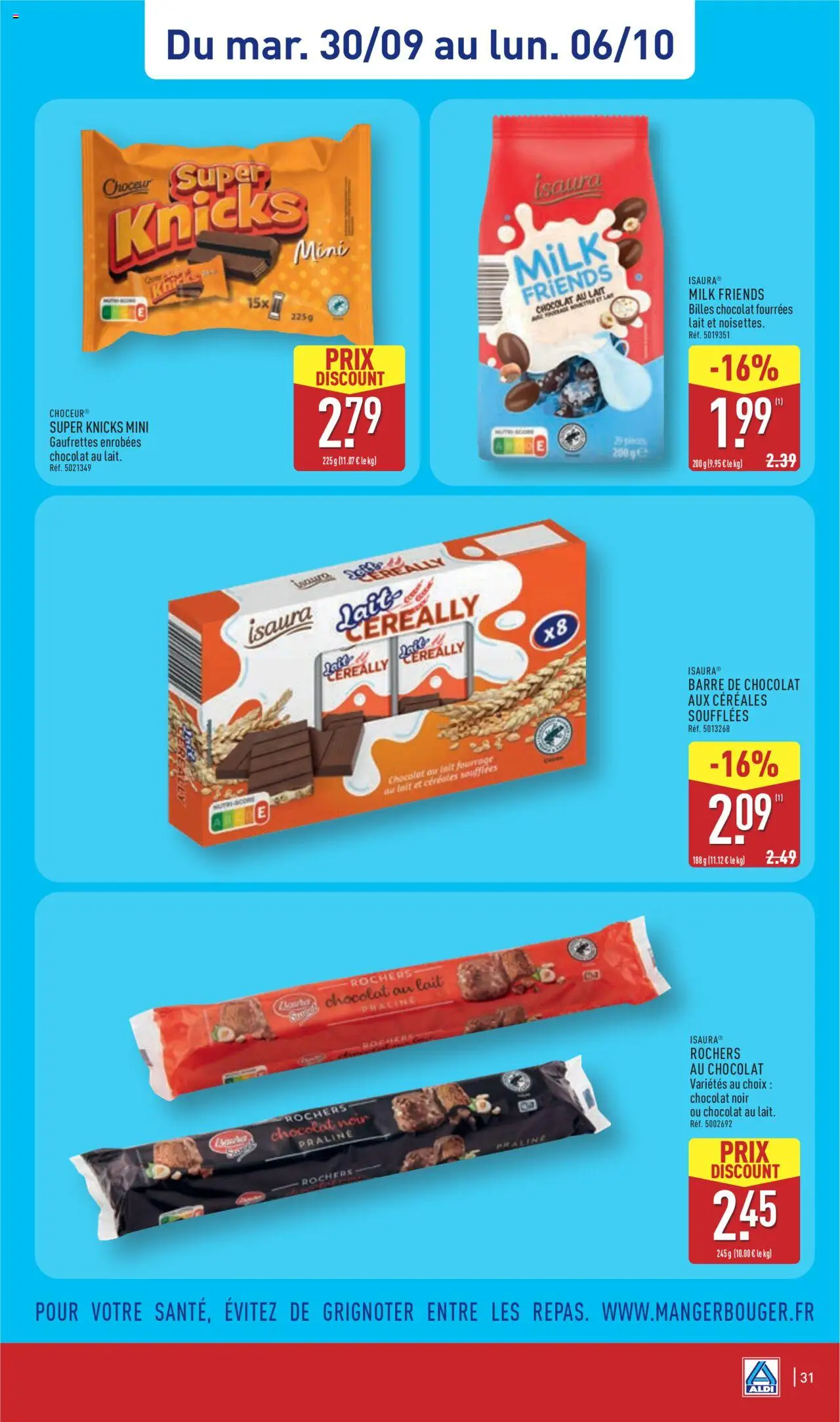  | Page: 33 | Produits: Lait, Chocolat, Céréales
