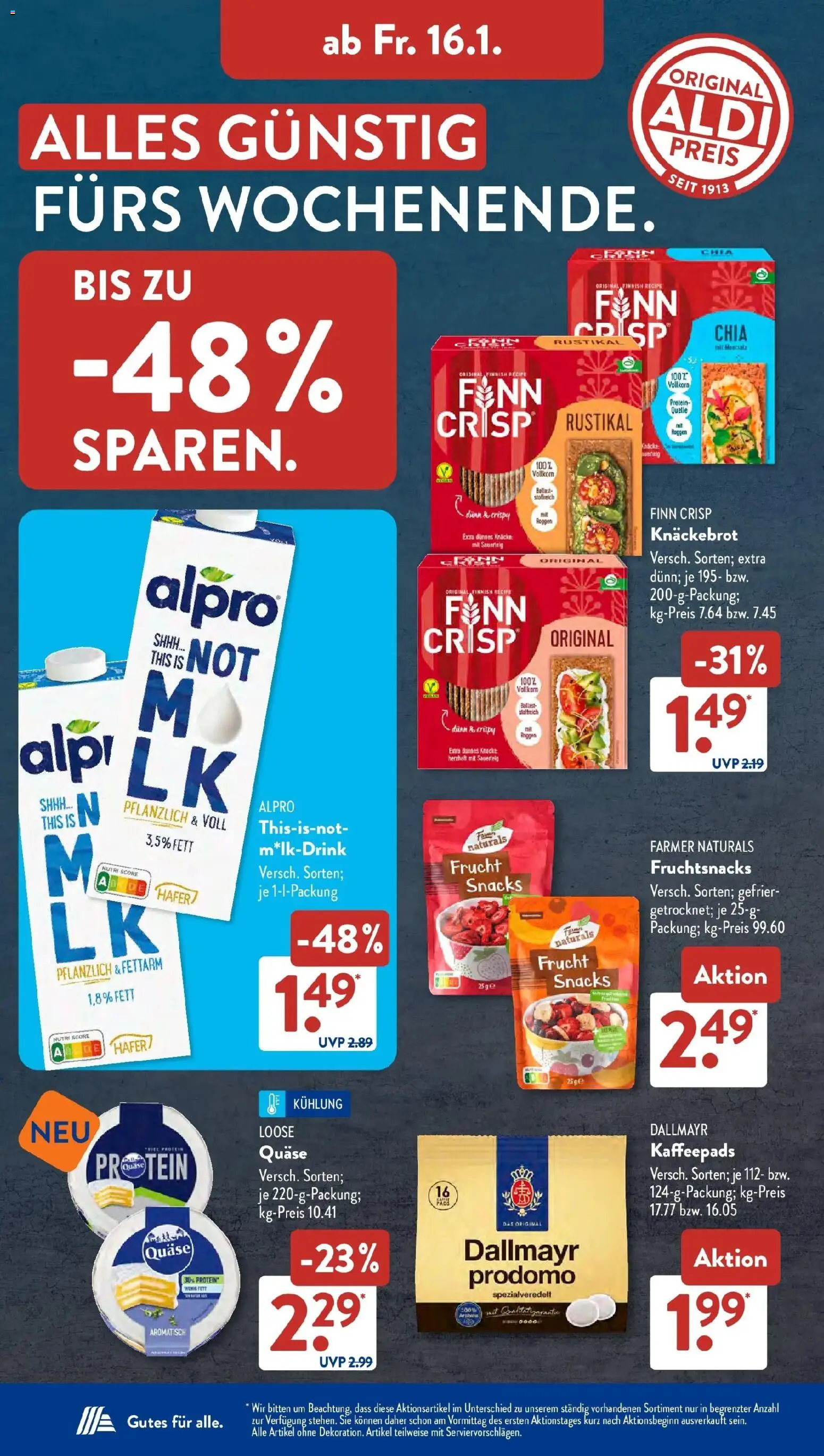 Aldi Süd - Aldi Süd: Wochenangebote – gültig ab 11.01.2026 | Seite: 20 | Produkte: Kaffeepads, Dallmayr, Alpro, Dallmayr prodomo